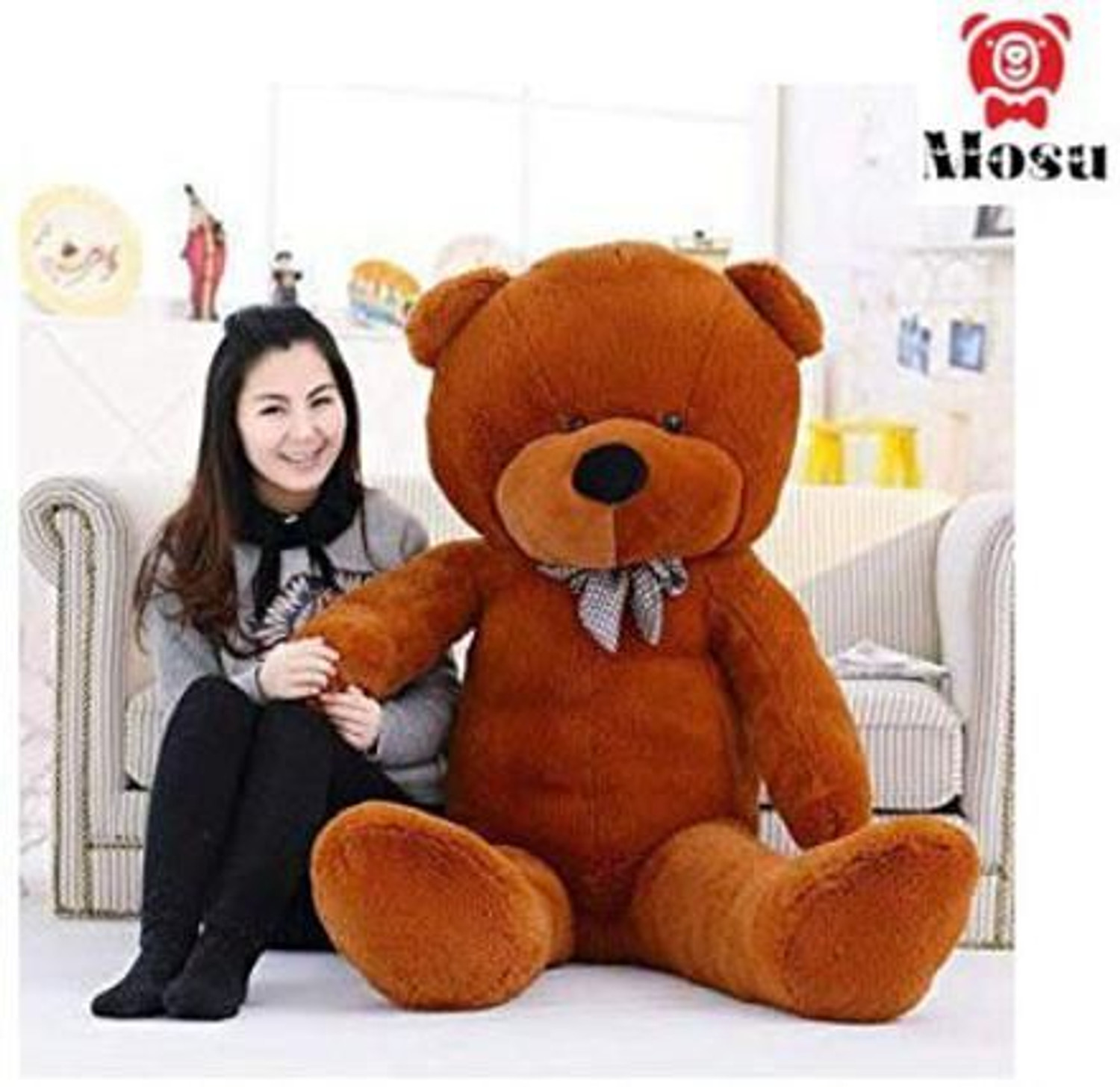Image of MOSU Skin Friendly 5 Feet Brown Lovable /Huggable Teddy Bear for Gift for Someone - 60 inch