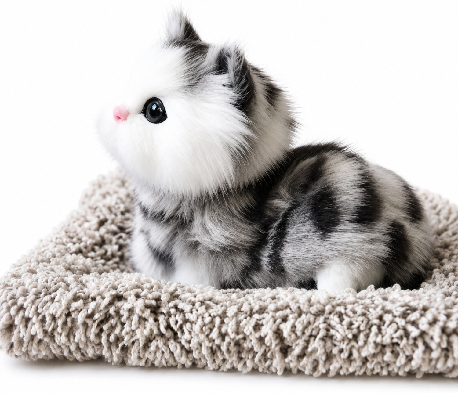 Image of TTW Sleeping Cat Stuffed Animal Toys with Sound for Kids - 60 mm