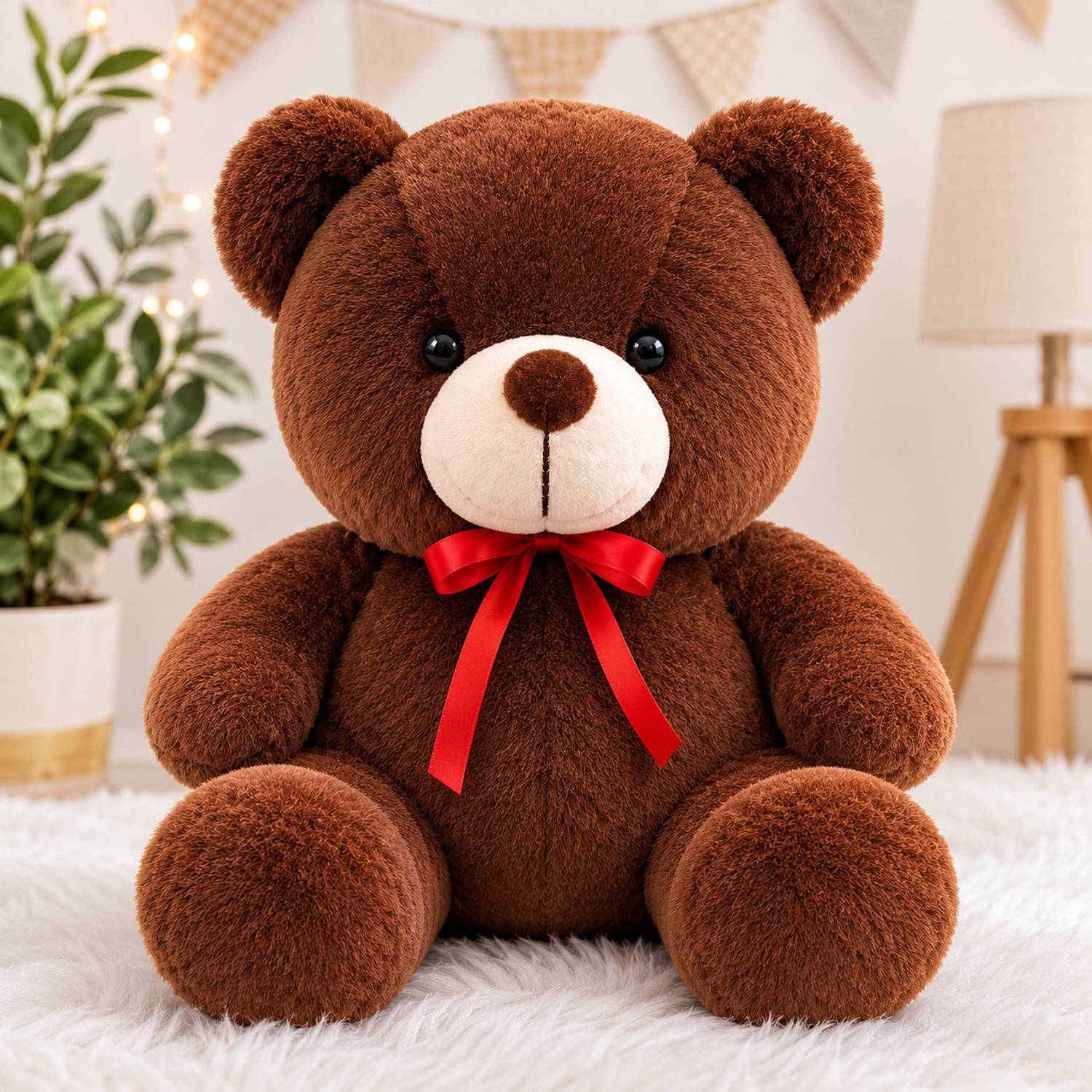 beketo Brown Teddy Bear Soft Toy for Kids – Cute Plush Teddy for Boys & Girls  - 35 cm