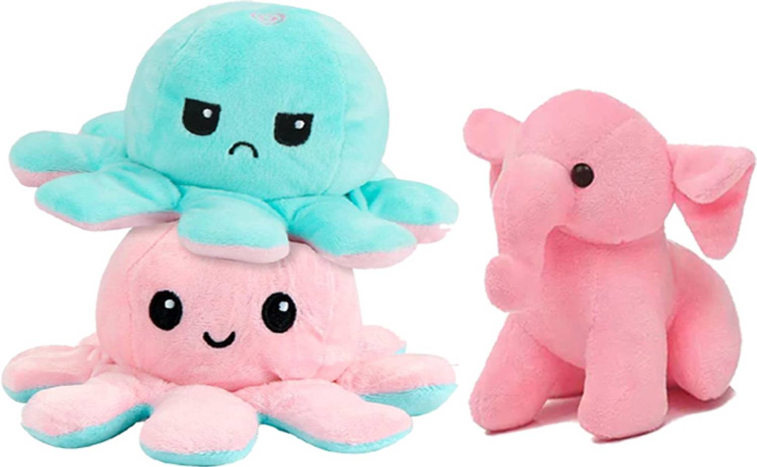 HELLOBEAR Huggable Stuiffed Octopus With Elephant Soft Toy For Kids/Gift Item - 26 cm