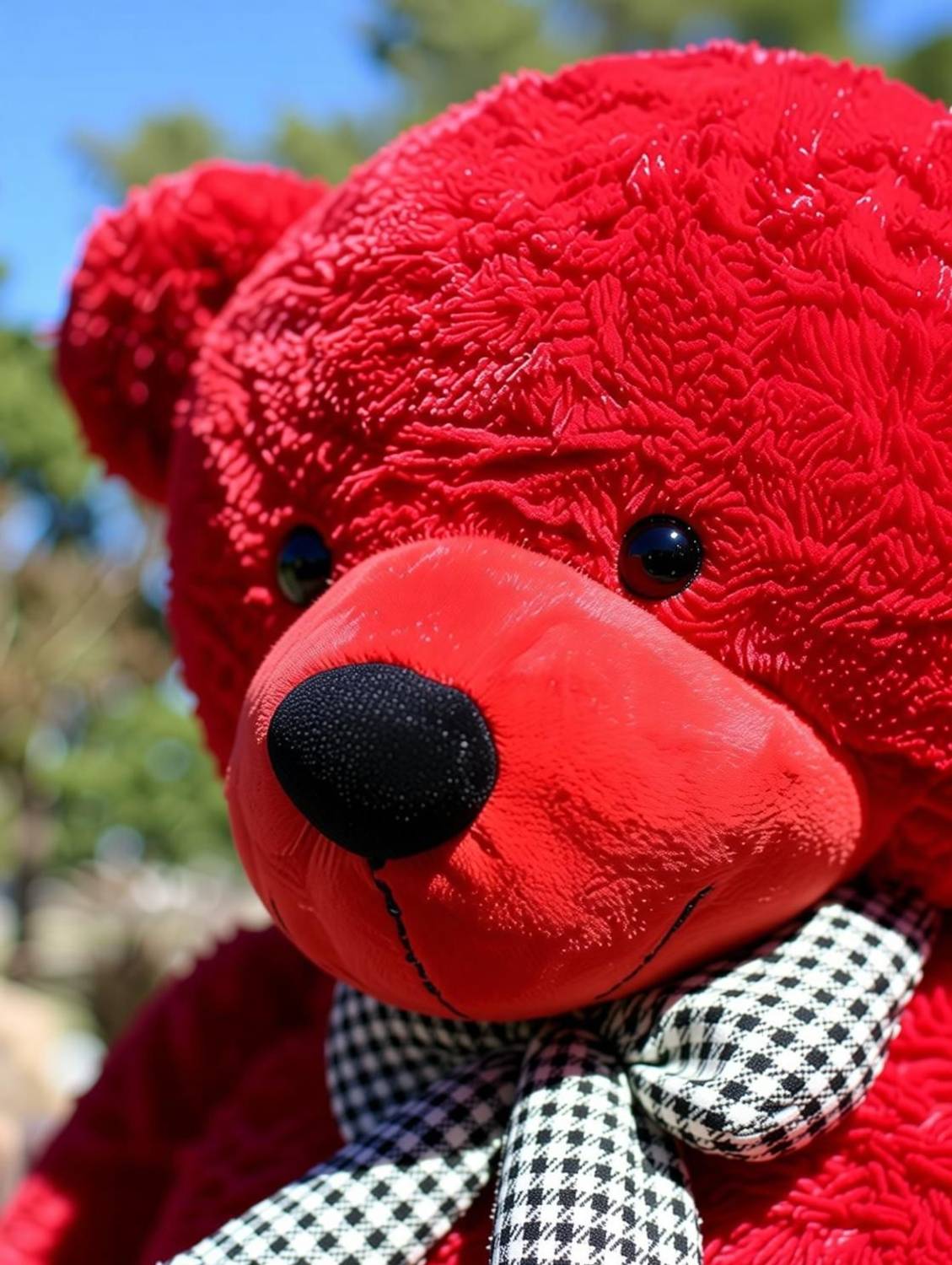 Ksar Red Teddy Bear 6 Feet Tall - Image 5