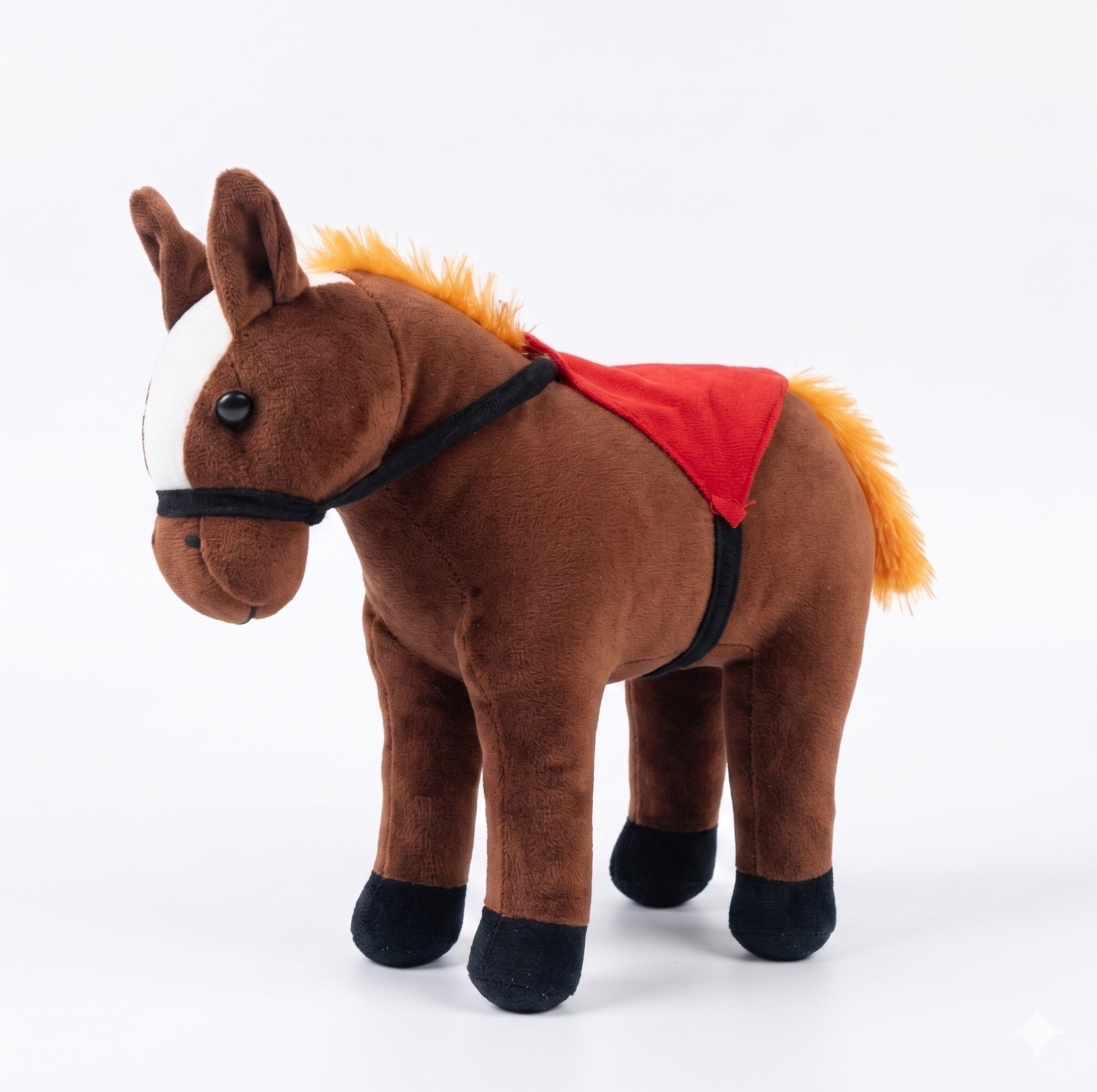 GOLDENHUB GOLDENHU HORSE 40 CM STANDING COFFEE WITH SADDLE  - 40 cm