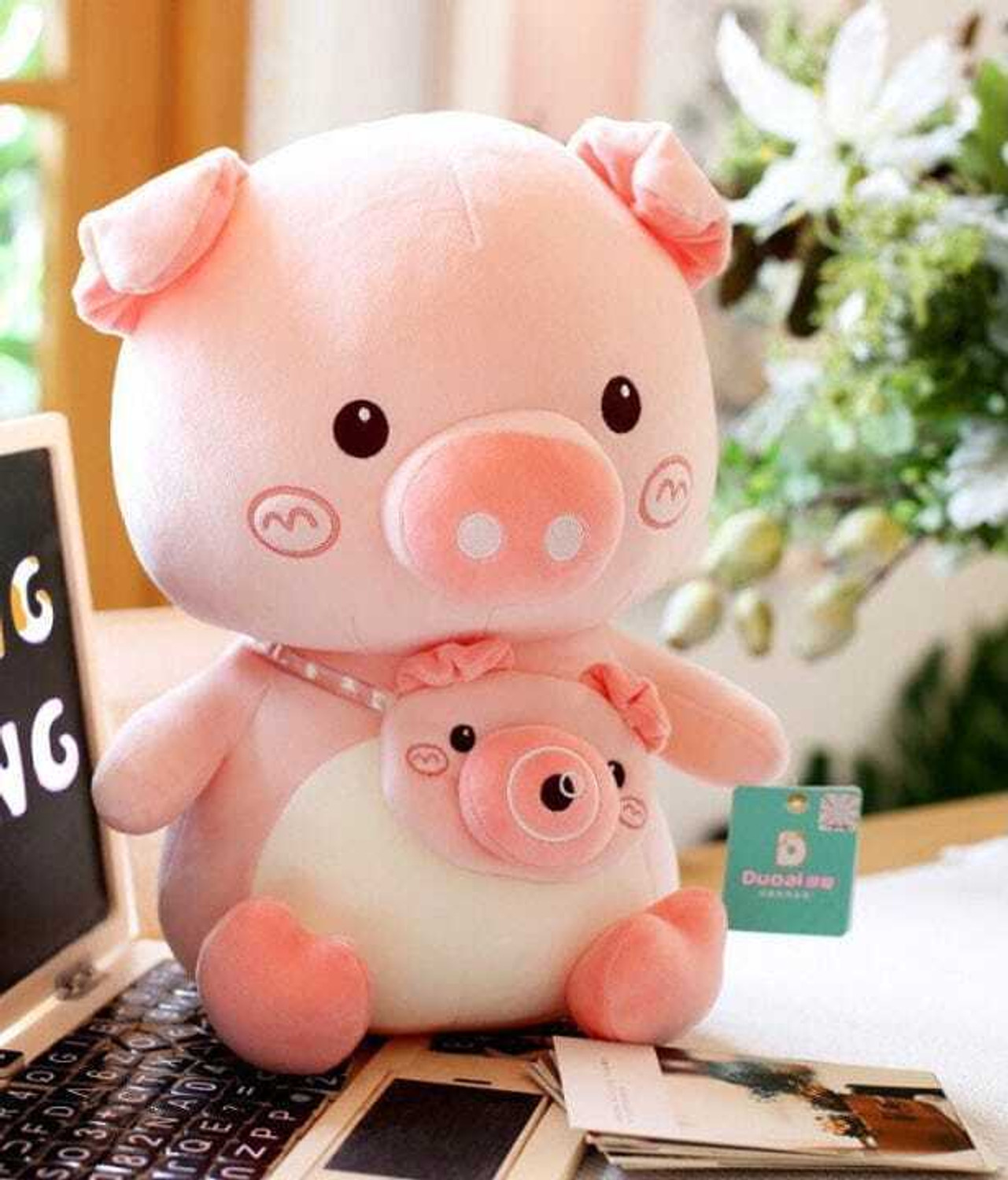 Image of Teddy Daddy Bag-Piggy Super Soft Toy (1 Single Piece ) - 35 cm