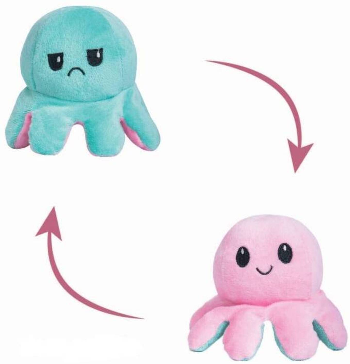 BlingNBeats 5 Inch Reverable Octopus Plushie - Image 2