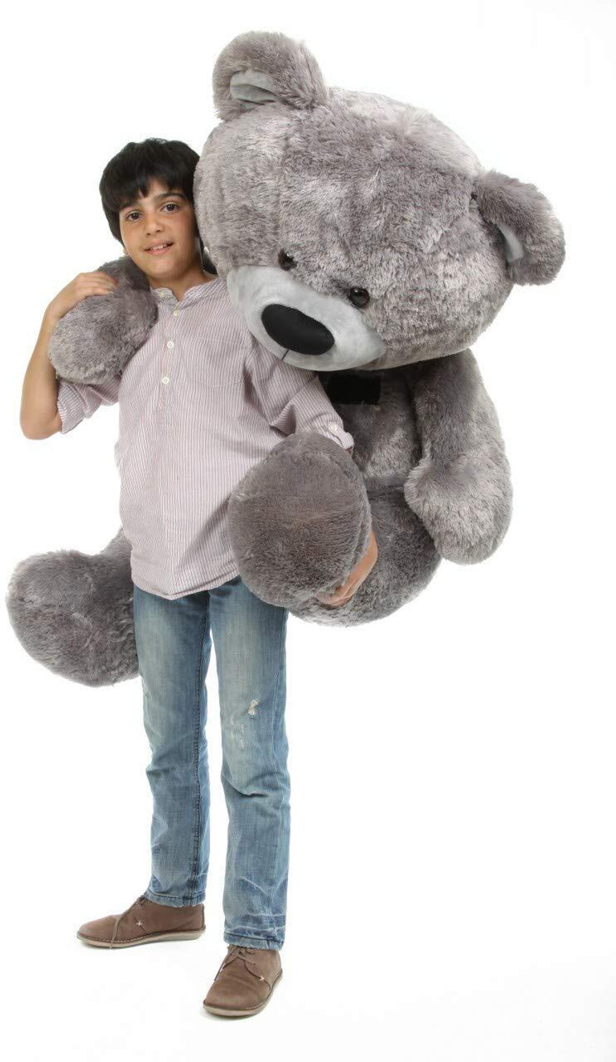 Image of Ksar Grey Teddy Bear 6 Feet Birthday valentines gift for girls Loveable & Huggable - 182 cm