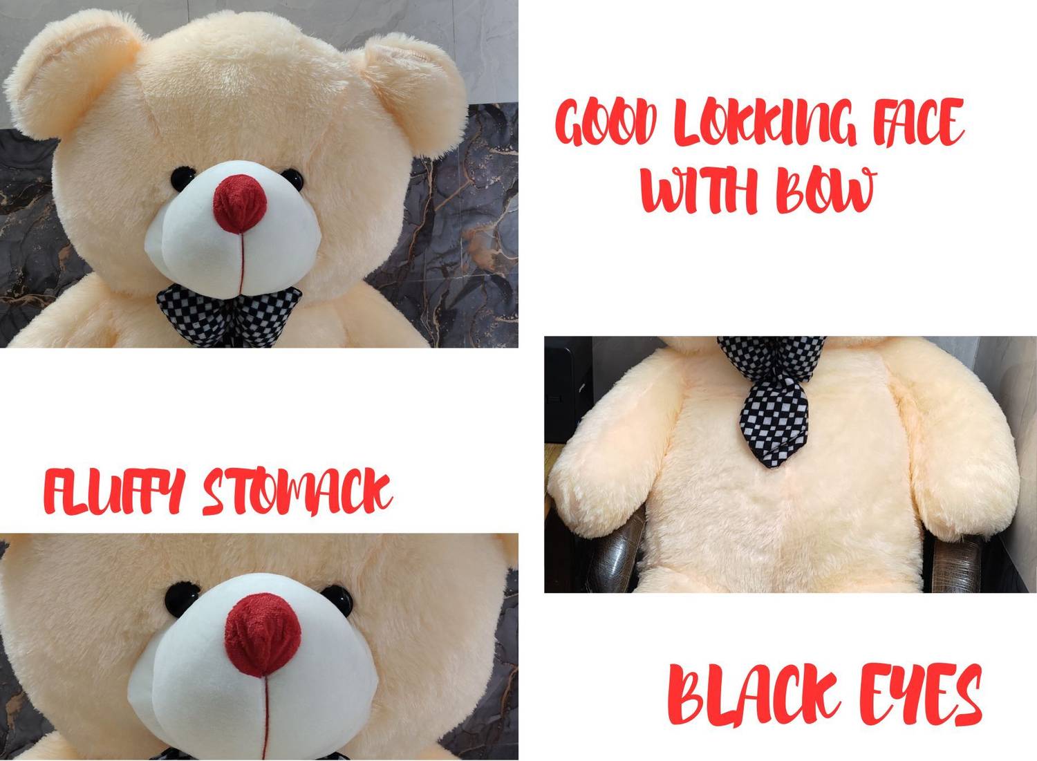 AV Toys 5 feet Cream Teddy Bear - Image 4
