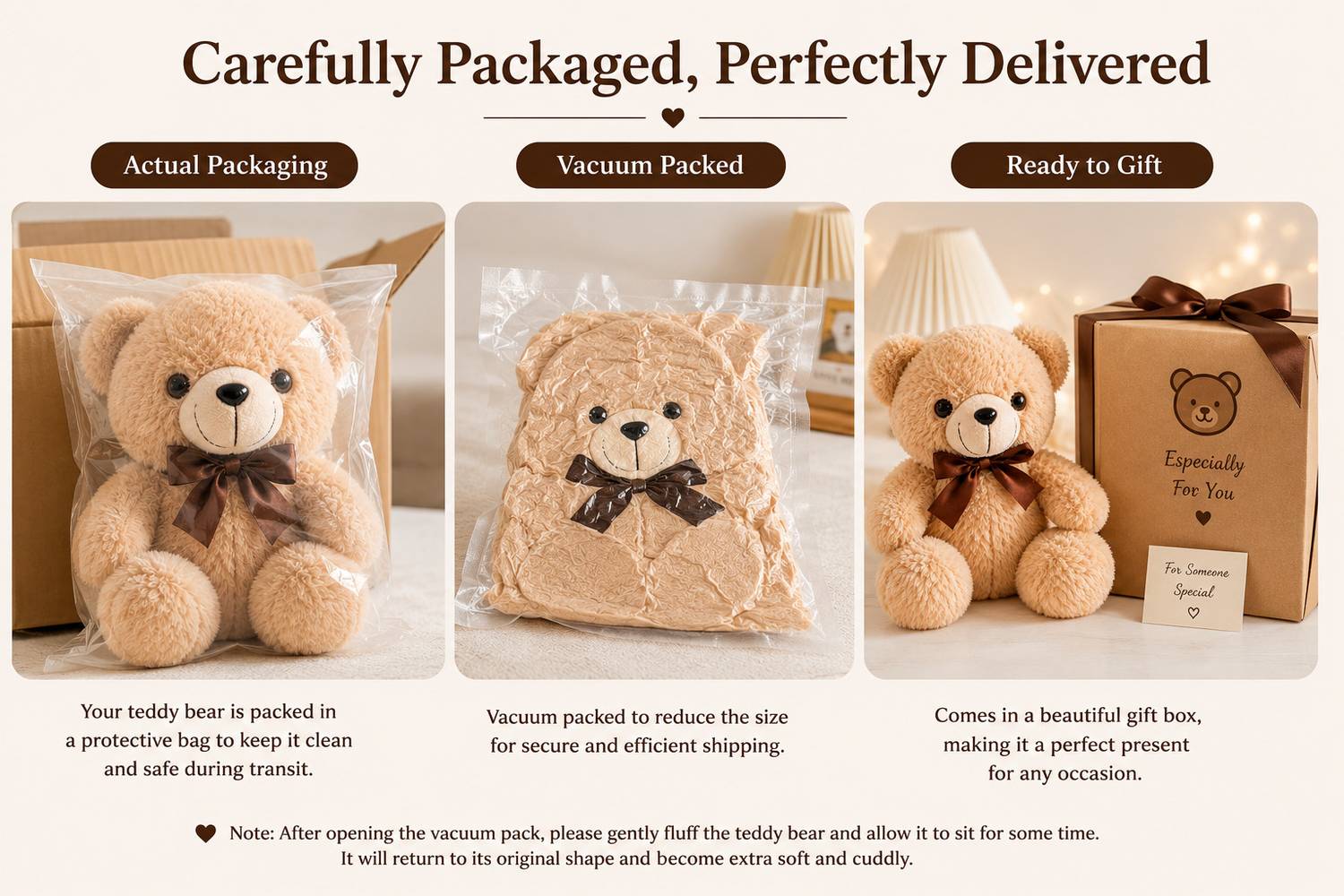 Toyora Cute Teddy Bear 28 cm - Image 5