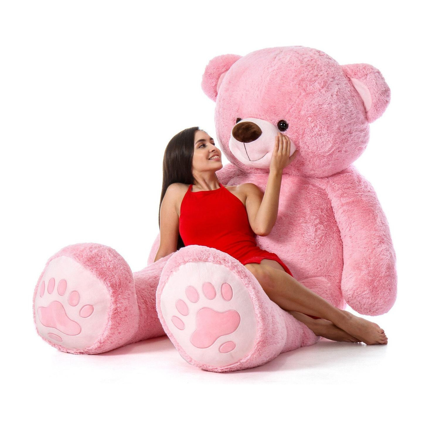 Image of RSY Birthday Gift - A Teddy Bear Pink Color 3 feet for Your Love - 36 inch (Pink) - 92 cm