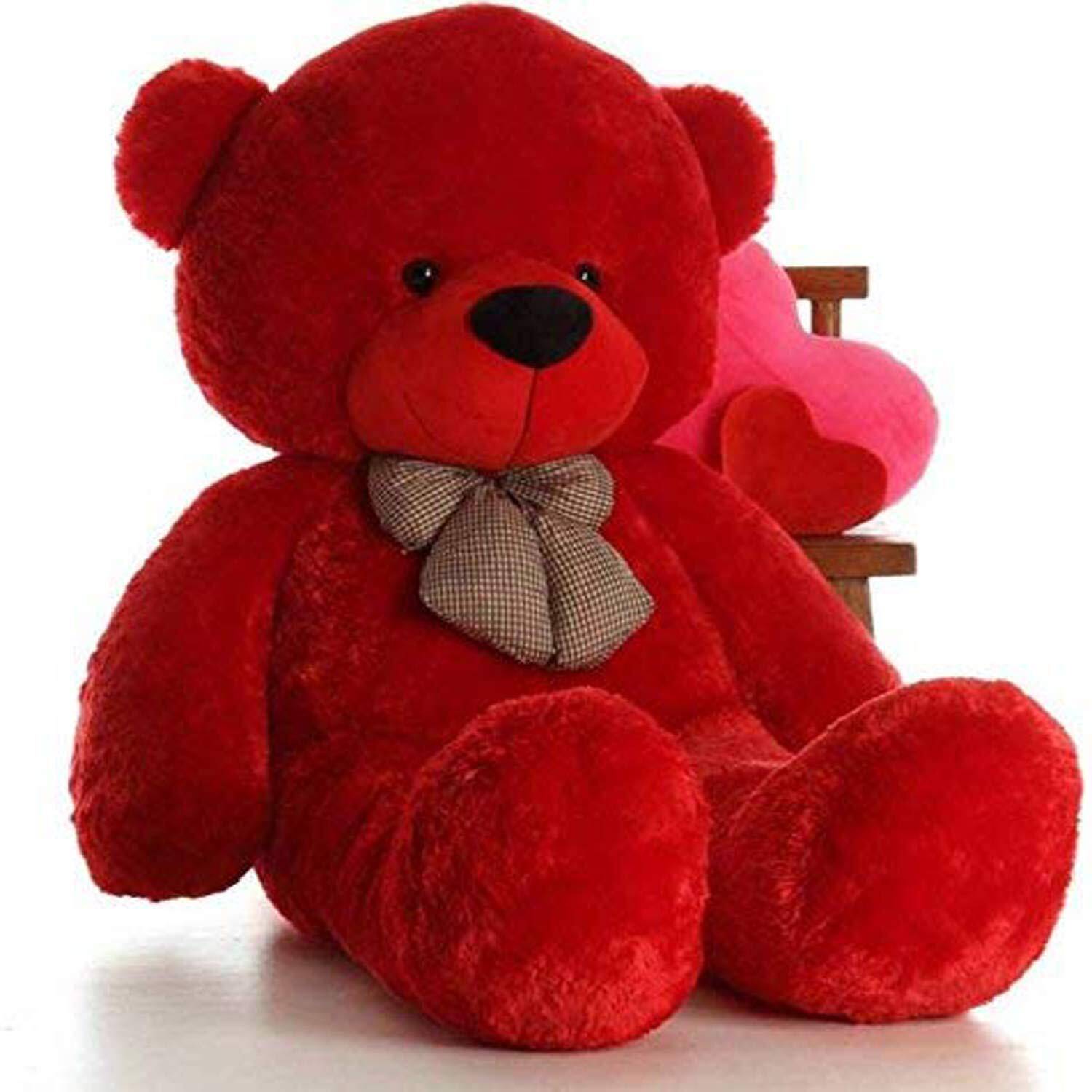 Teddy@Riv.  TRUELOVER 6 FEET RED TEDDY BEAR FOR GIFT & HUGGABLE TOY - 165CM