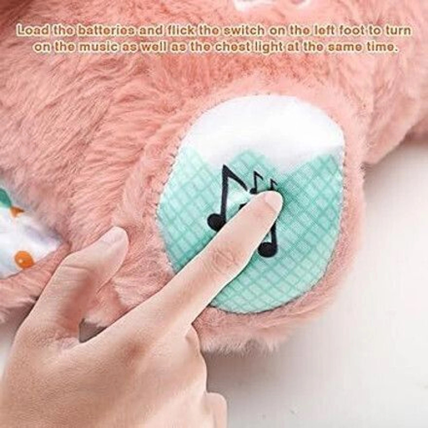 Image of ViKrish Breathing Motion Infant Toys for Newborns, Soft Breathing Stitch Teddy Bear - 30 cm