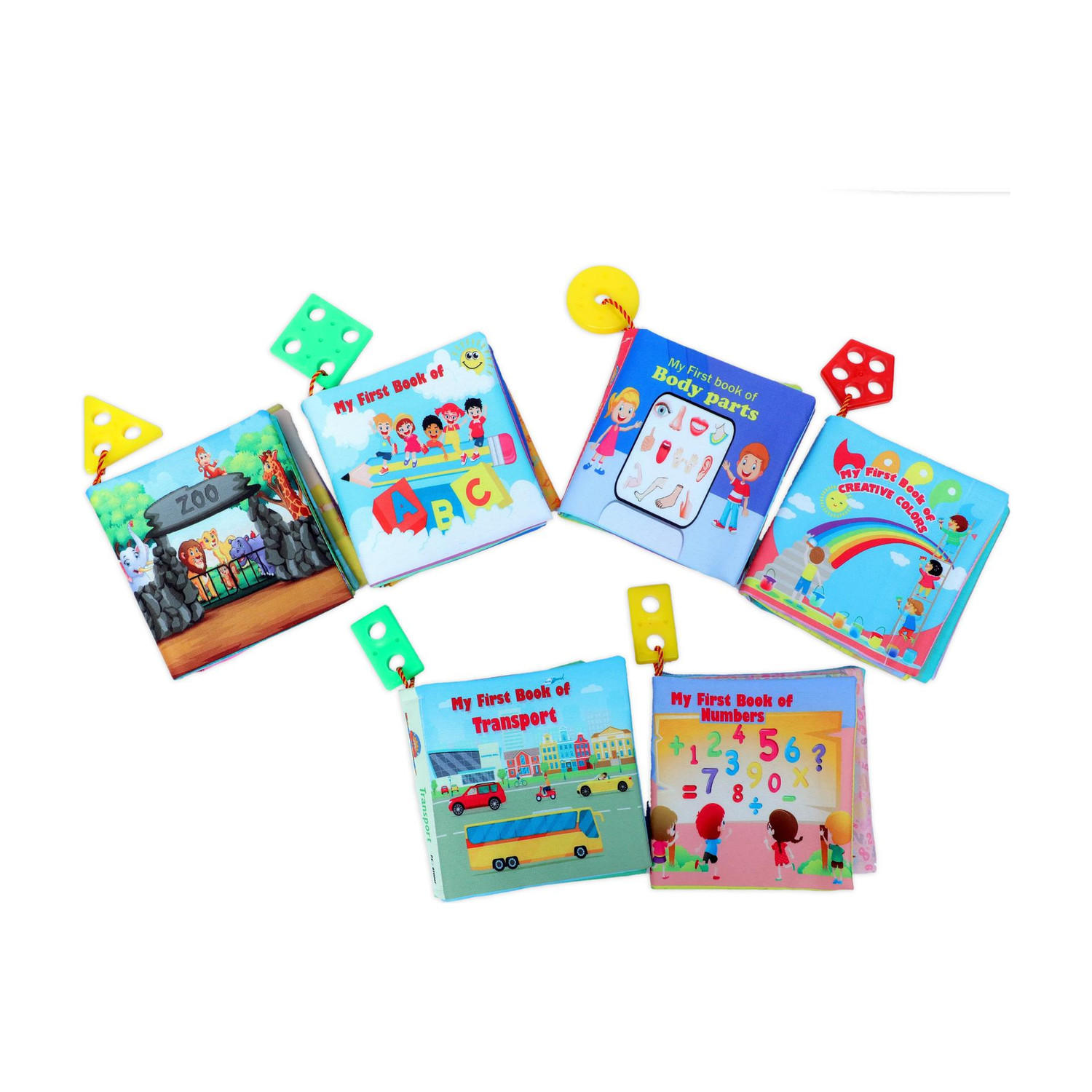 BOOKETANO Toddler Educational Fabric 6 Books Set