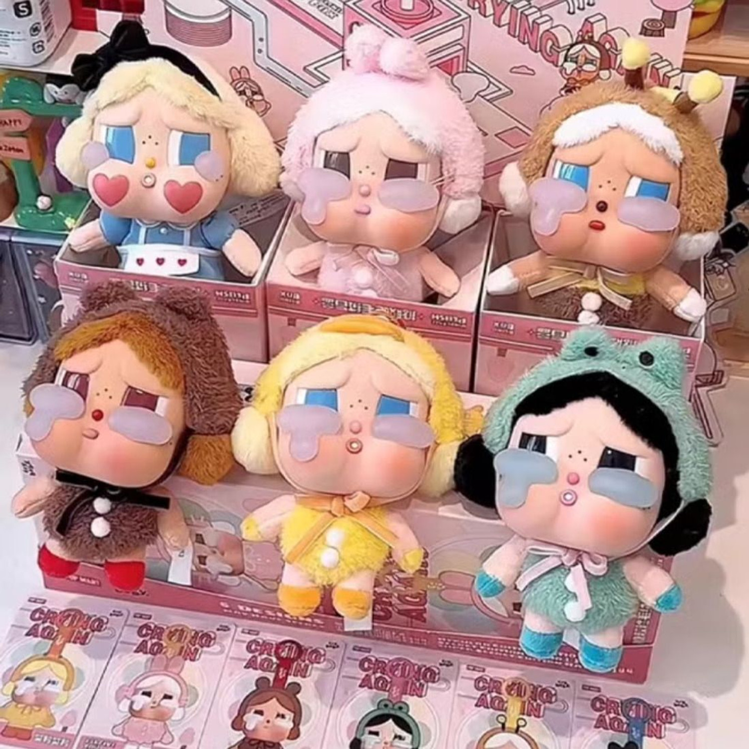 Image of ROCKETHEART Crying Again Plush Figure Figures blind Box Pack of 1 - 12 mm