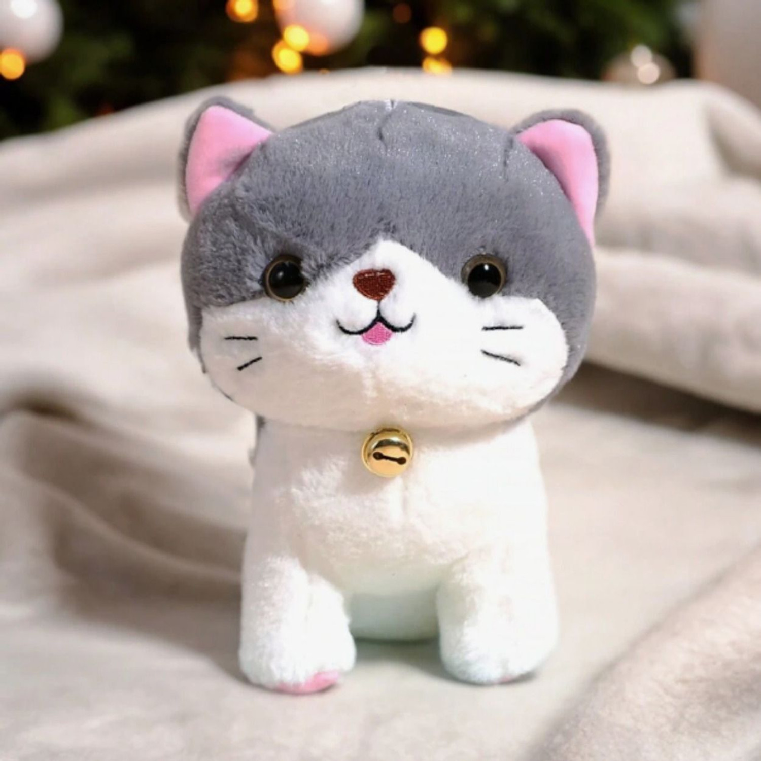 Image of Liquortees Cute Stuffed Cat animal soft toys for girls soft doll - 20 cm