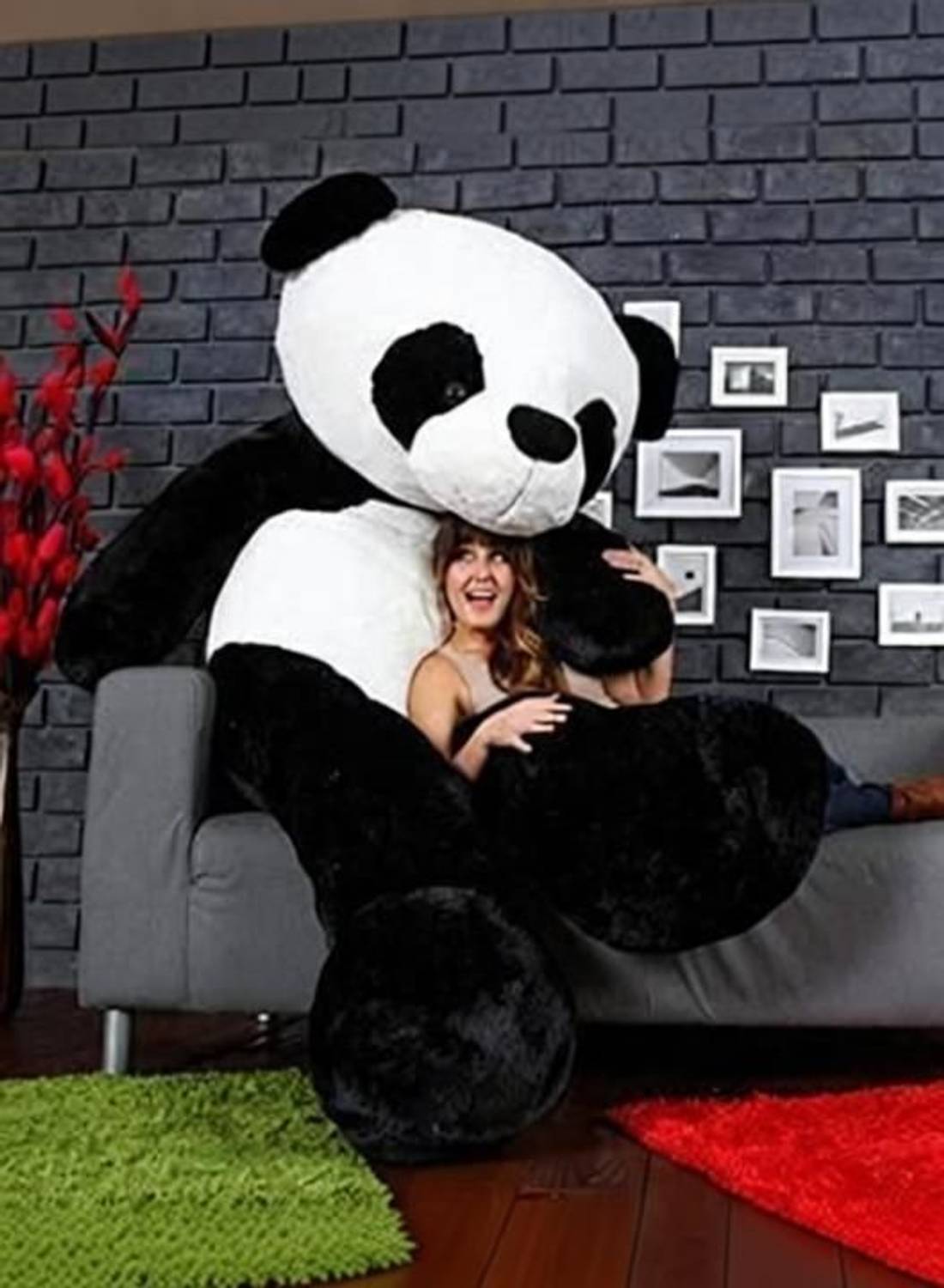 CRAZY DIPS Black & White Panda Teddy Bear - 91 cm - Image 2