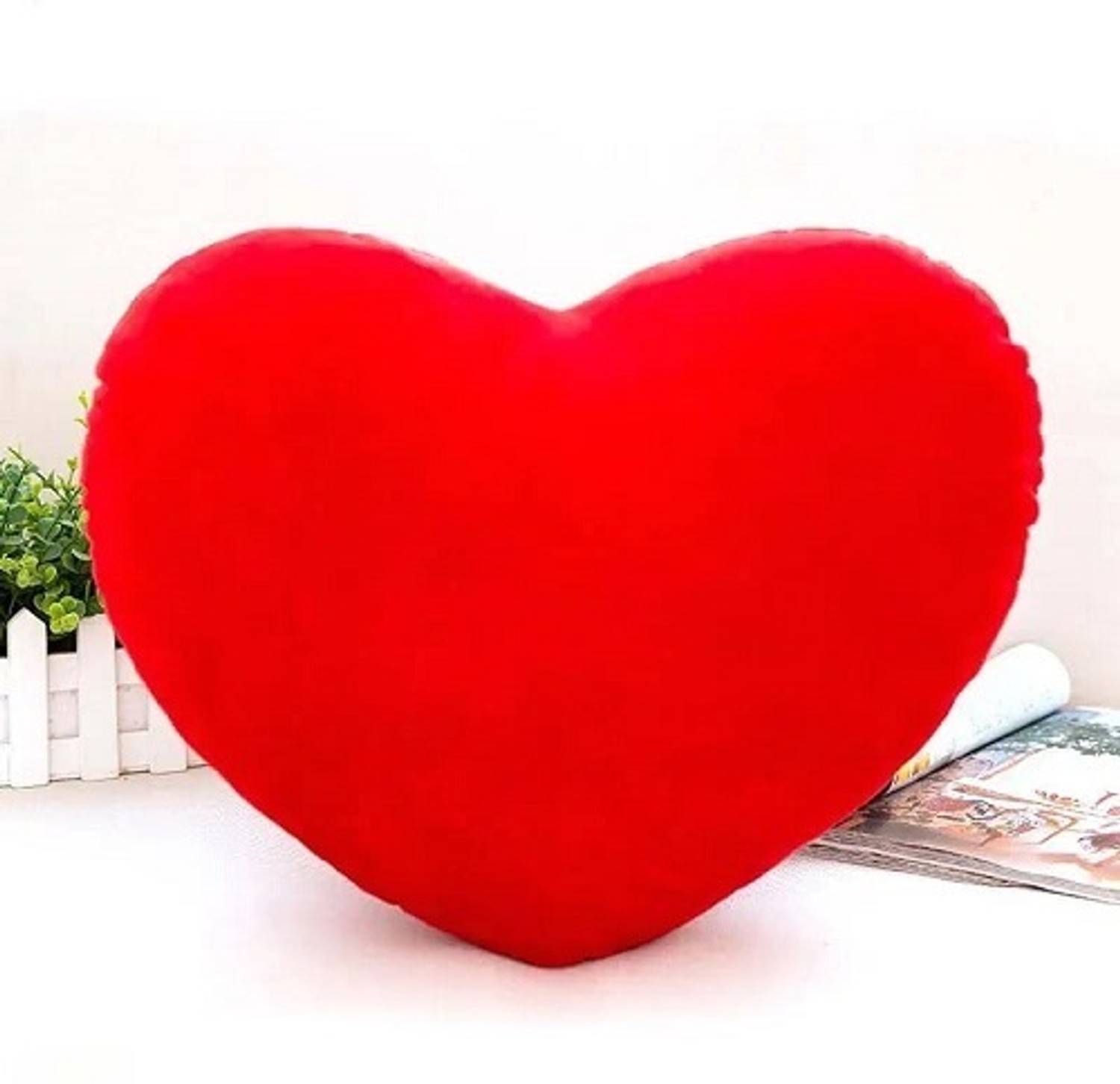 AVS Soft Comfort Heart Pillow EF for valentine day/occasion/room decor - 30 cm  - 30 cm