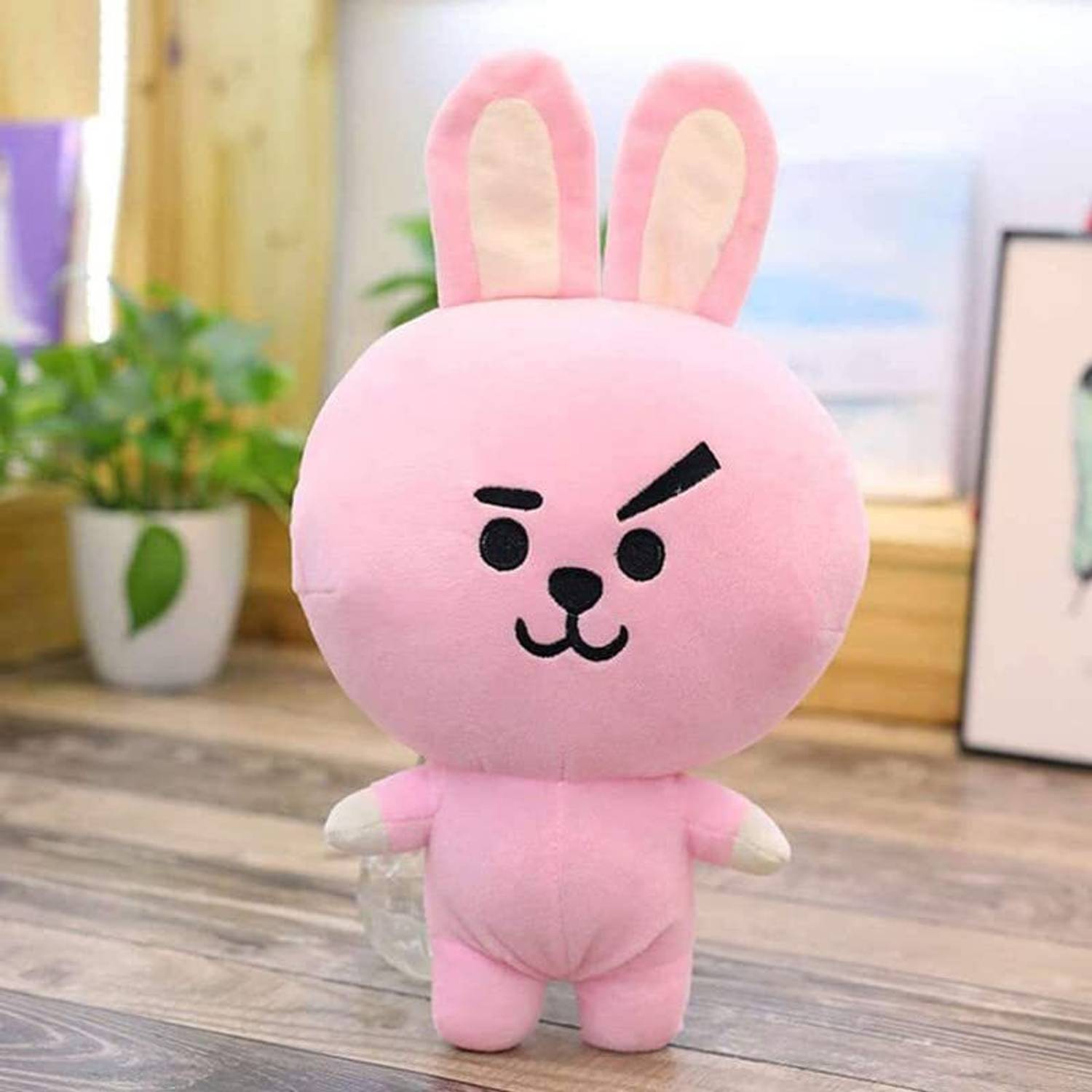 Hug 'n' Feel Cooky Soft Toy BT21 BTS Bangtan Boys Sitting Stuffed Plush Toy Size 30cm - 30 cm