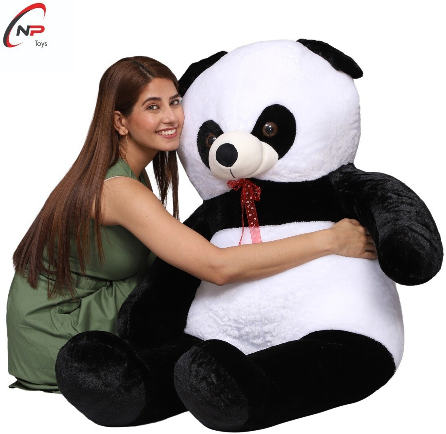 Image of NP Toys 4 FEET PANDA LONG BEAUTIFUL, SPONGY PANDA TEDDY BEAR,GIFT FOR SOMEONE SPECIAL / ANNIVERSARY GIFT / VALENTINE GIFT /GIFT FOR GIRLFRIEND / BIRTHDAY GIFT - 121 cm