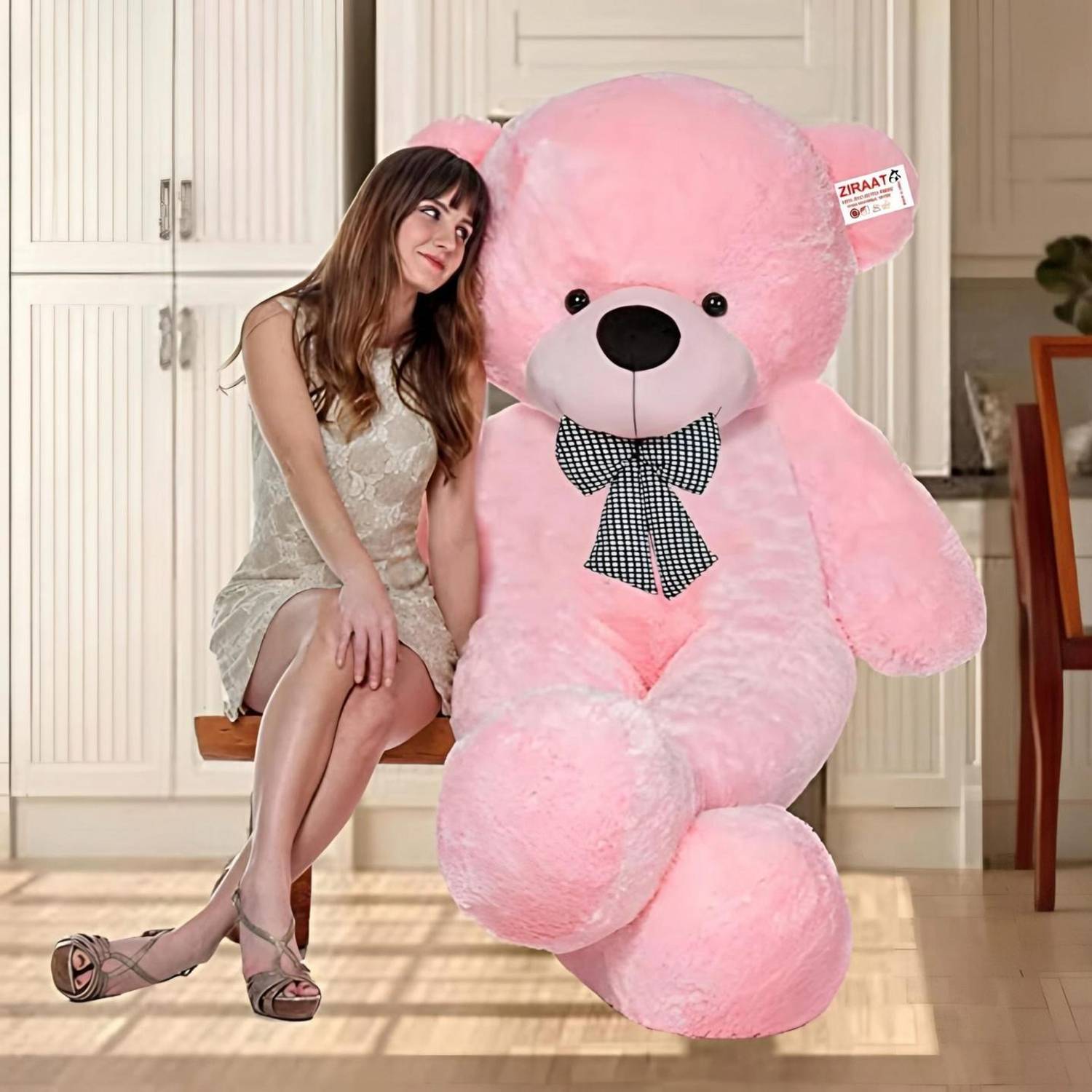Ziraat New Pink teddy bear 3 feet for gift – 90 cm