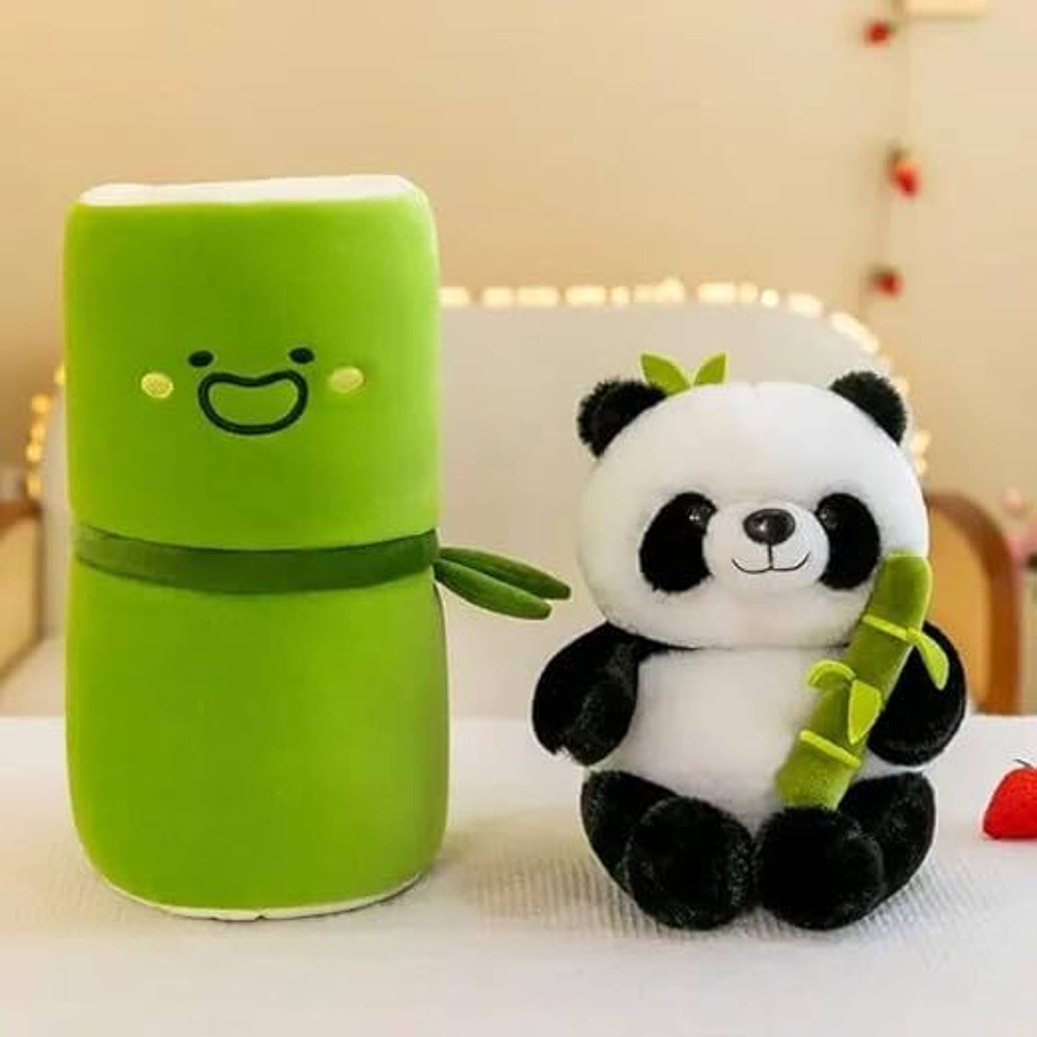 Os Retail Panda Bamboo Stuffed Animal Toy, 20 cm