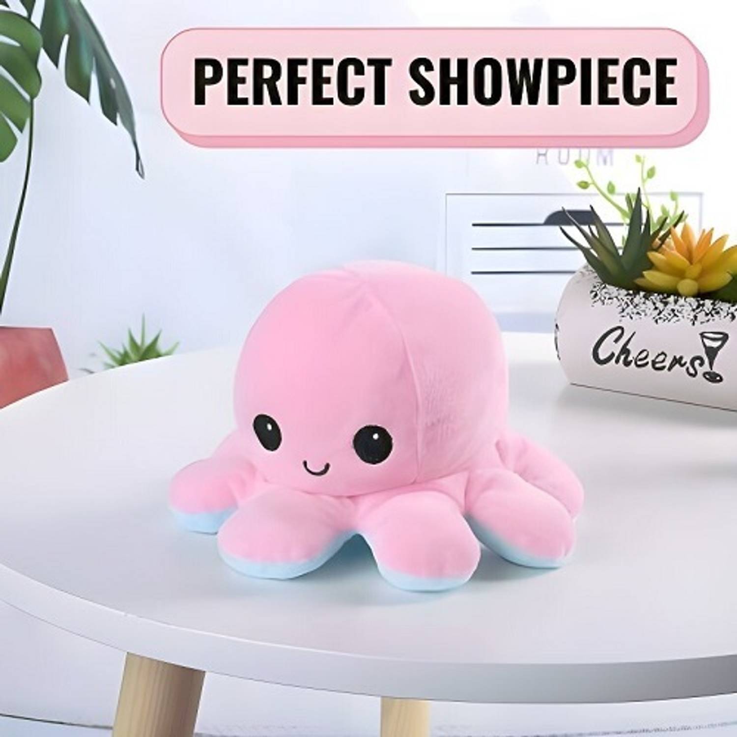 DRM Reversible Octopus Mini Plush Toy 18 cm - Image 2