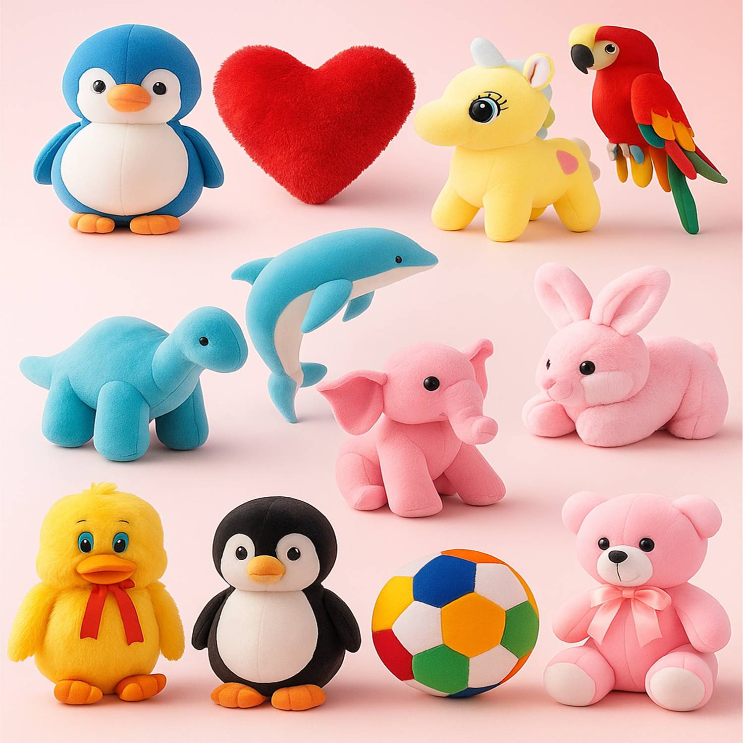KR Toys Super Soft Combo of 12 Stuffed Toys at ₹447 (78% Off) – Flipkart