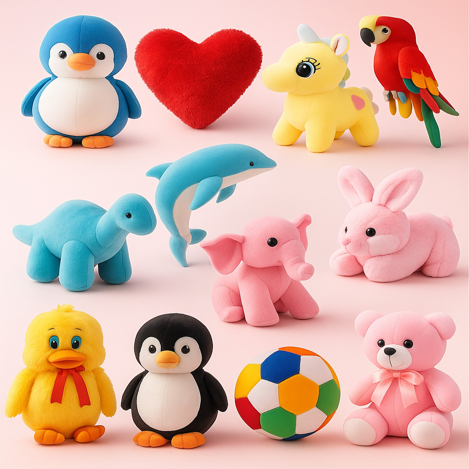 Image of KR Toys Super Soft Combo of 12 Stuffed / soft toys Teddy Bear in for kids / Gift - 25 cm