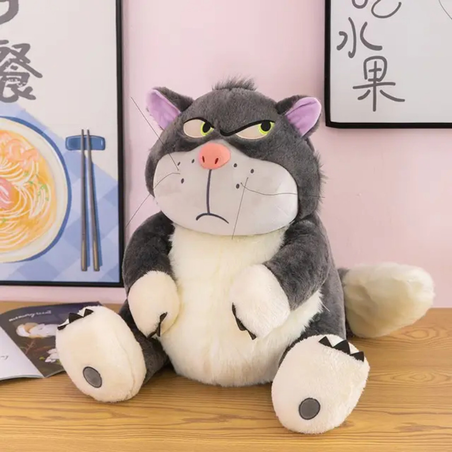 plush joy Black Small Cat Huggable Soft toys/ Teddy bear / soft toys for kids / home decor - 24 cm