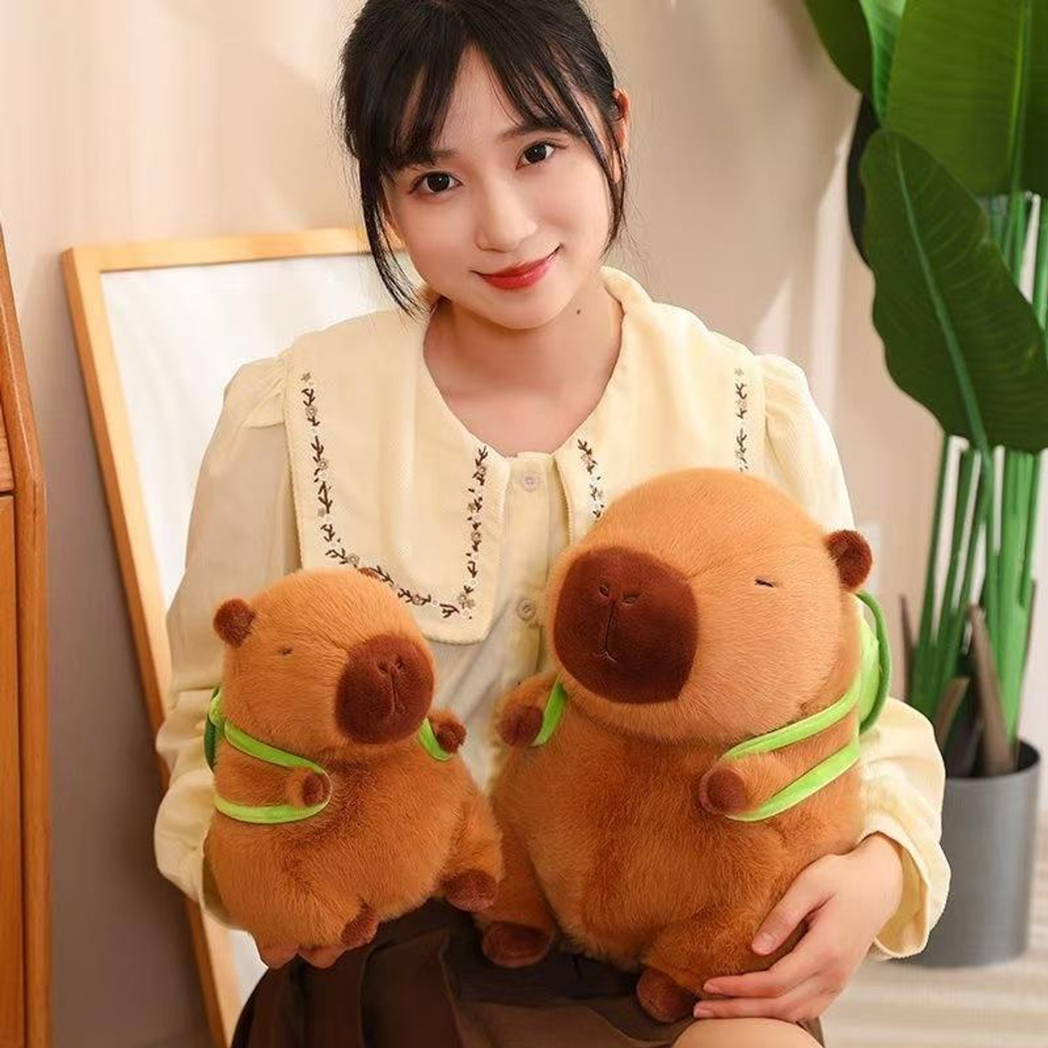 Image of TOYAURA Capybara 45 cm Soft Toy - Super Soft Plush Animal Stuffed Toy for Kids & Adults - 45 cm (Brown)