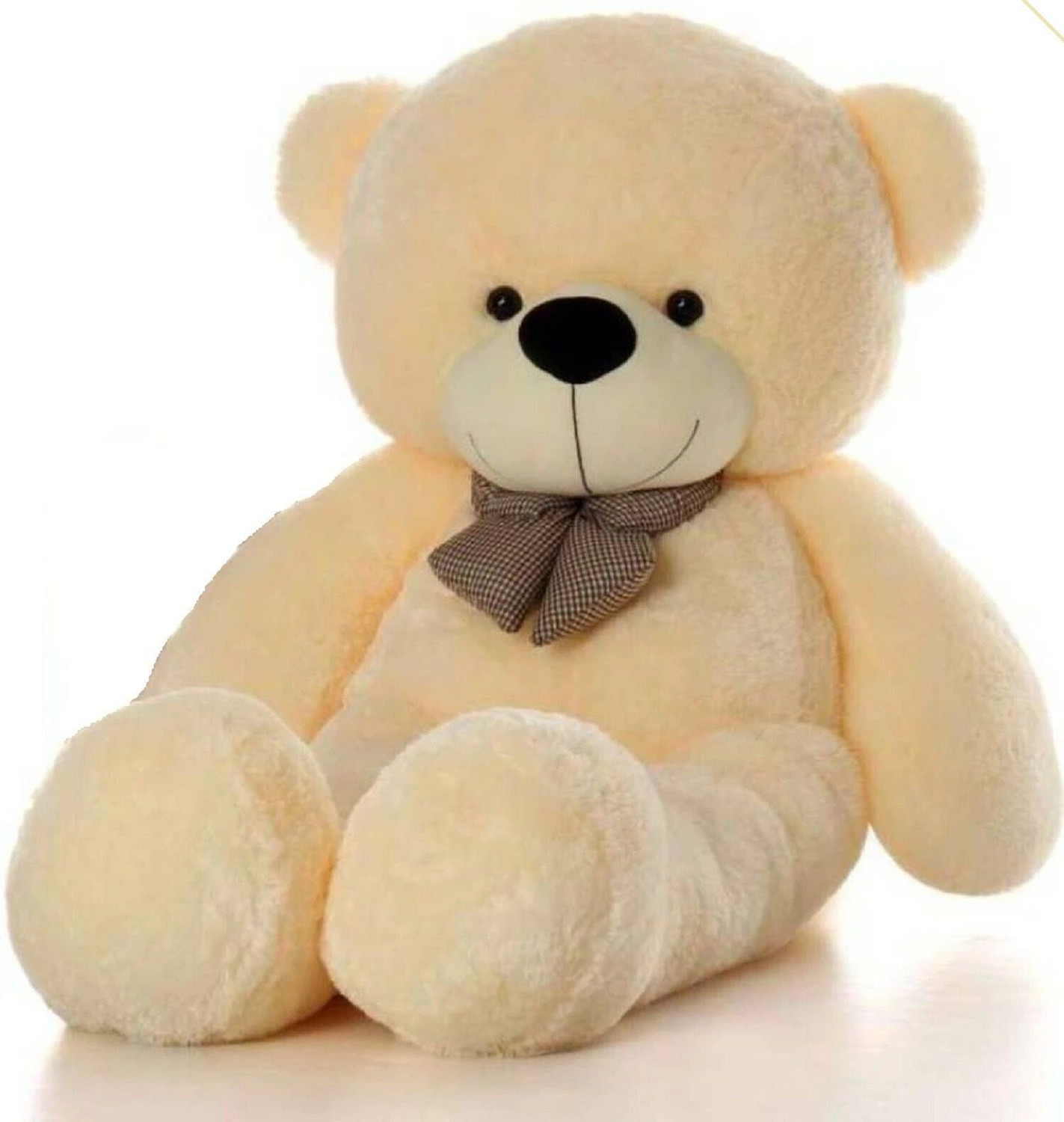 Image of AV Toys teddy bear 6 feet Cream beautiful gift for some one special - 72 inch (Cream) - 72 inch