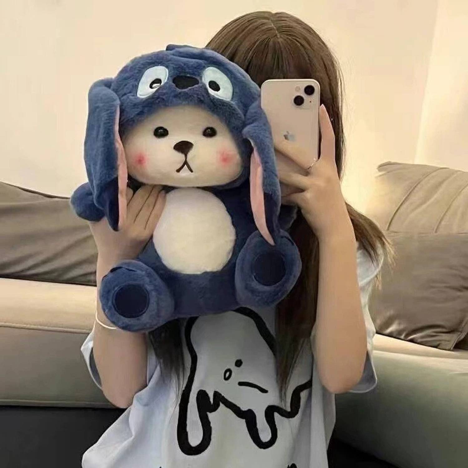 Plushora Latest Lena Hooddie Teddy Bear Stuffed Soft Toy For Girls