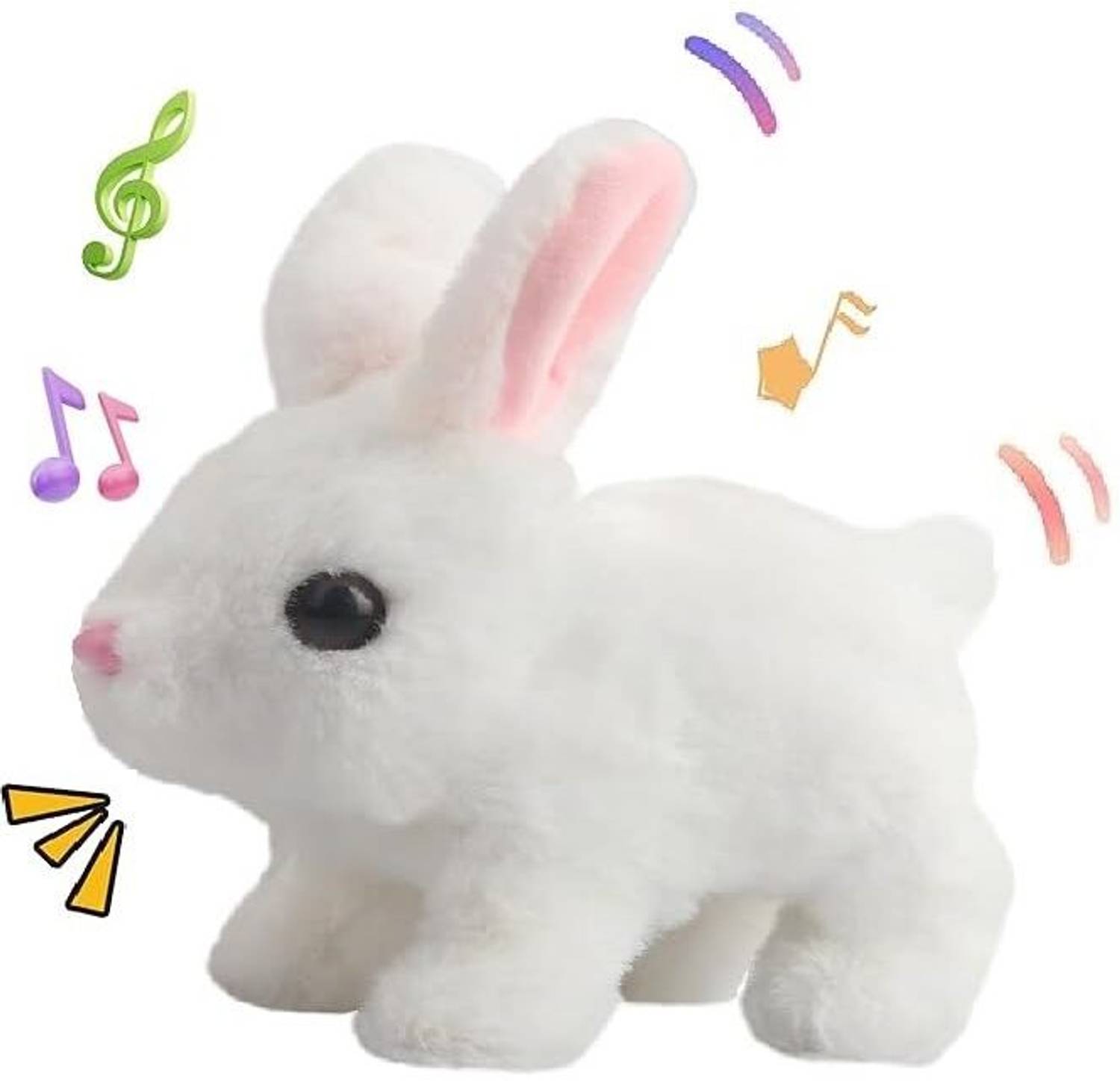 Bitline Hopping Walking Bunny Toy with Sounds 7 cm