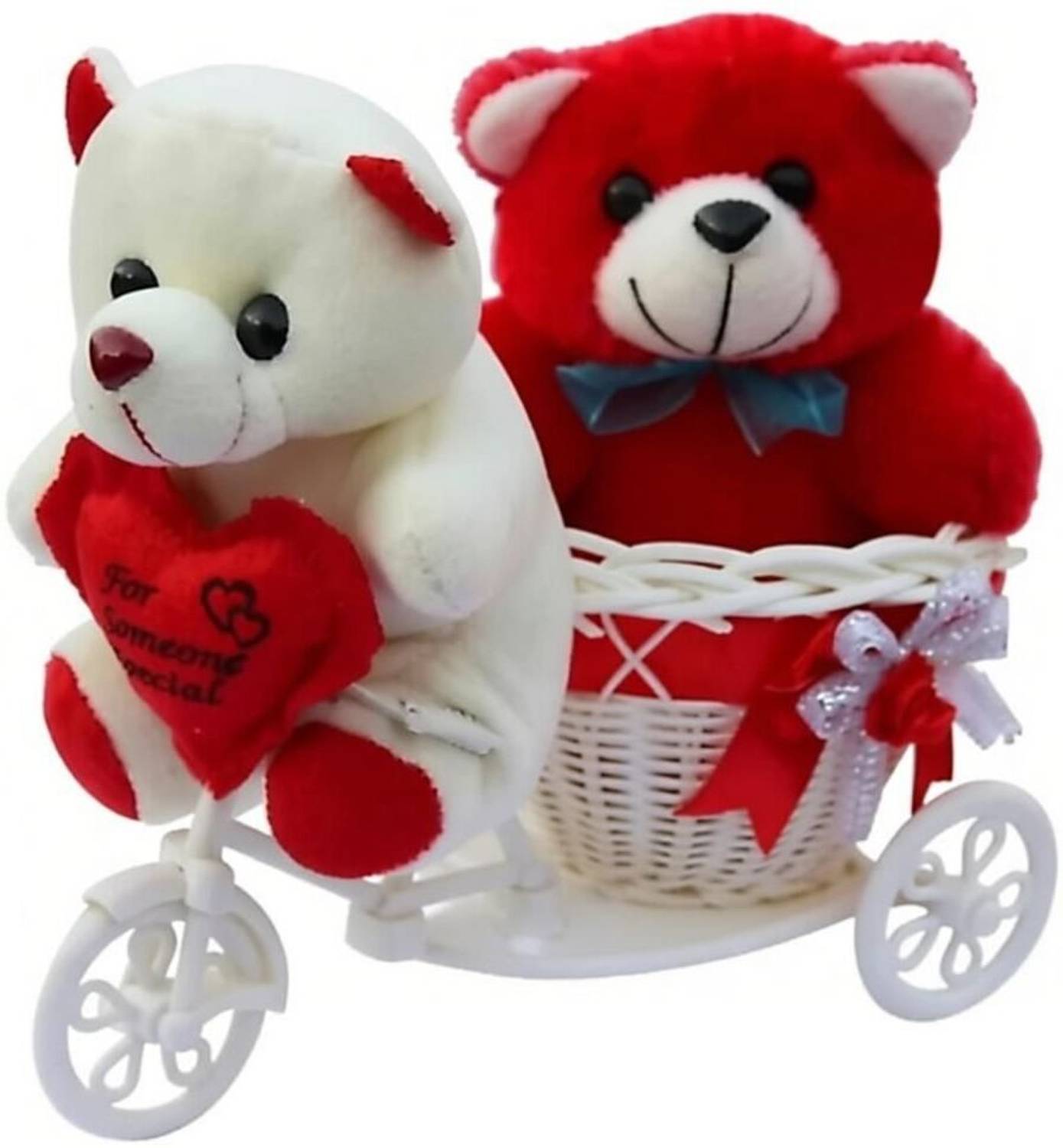 JOT 2 Teddy bears on Tricycle, Symbol of Love - 38 - 2 Teddy bears