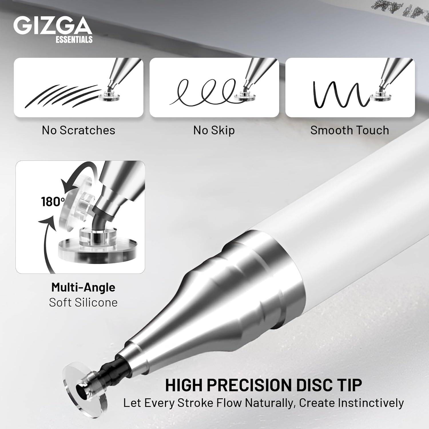 Gizga Essentials 3rd Gen Fine Tip Stylus Pen - Image 3