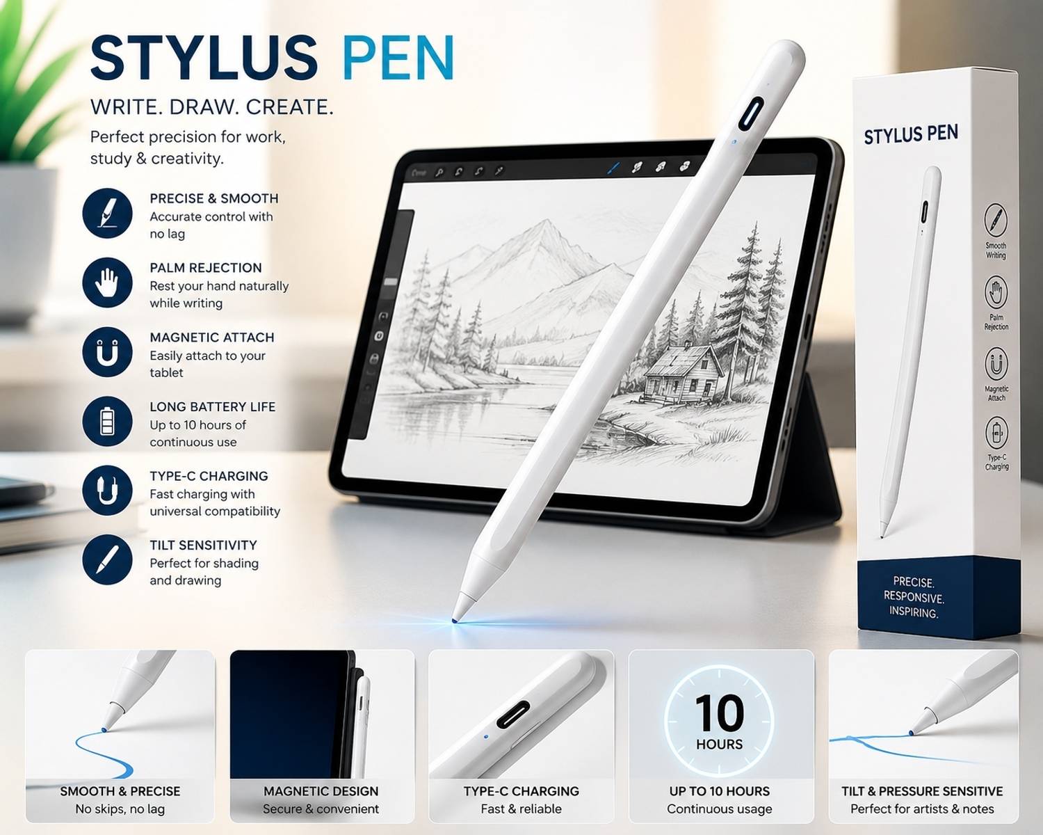 SmartPen Universal Active Stylus Pen - Image 1