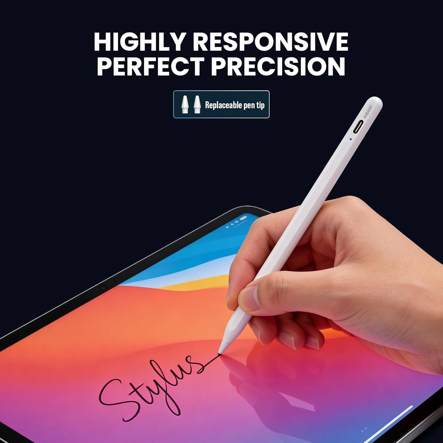 Image of Salpido Smart Ink Magnetic Universal Stylus Pen for iPad and Android Tablet Stylus