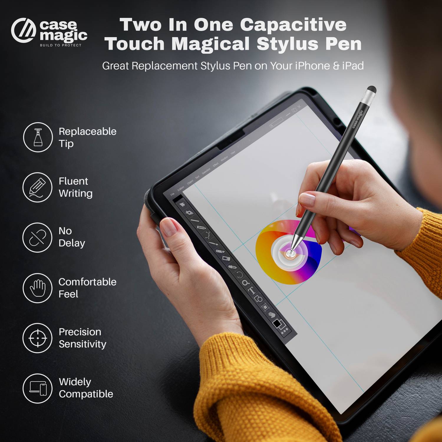 Case-Magic 2-in-1 Universal Stylus Pen - Image 2