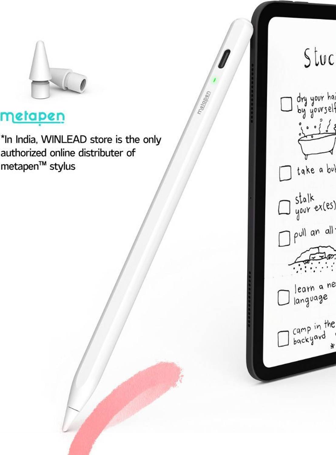 Metapen Air8 iPad Pencil Stylus - Image 1