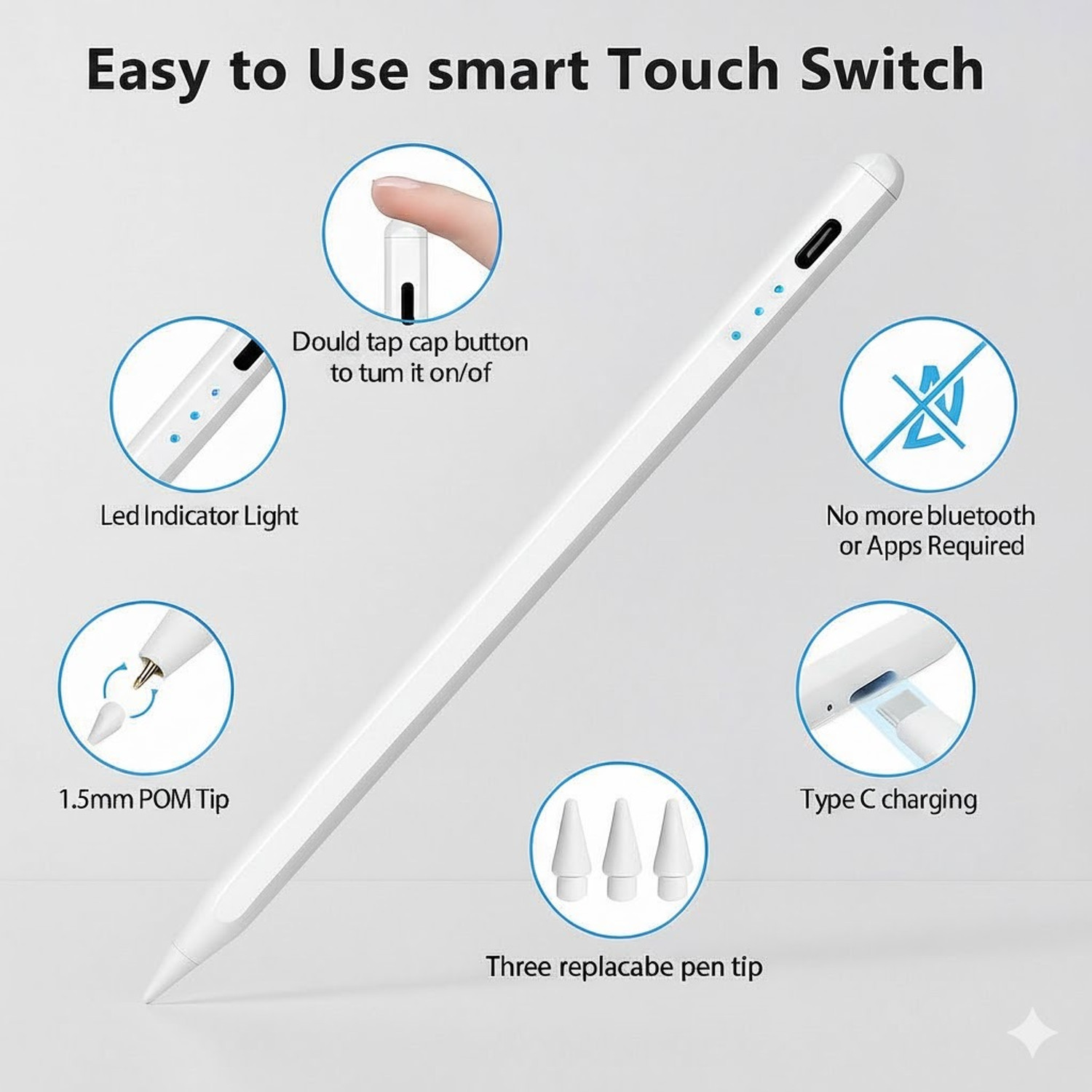 Image of pixelpro Stylus pen iPad, Tablets, MacBook, Mobiles and all Touch Screens Stylus