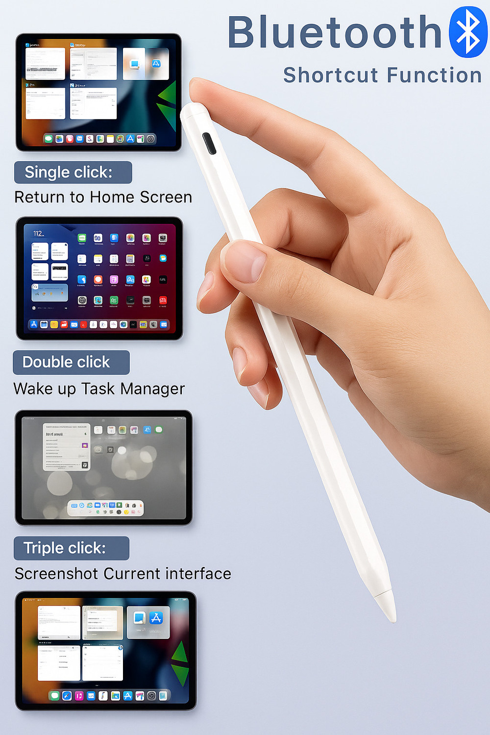 Image of GFBNMN stylus pen / active pencil for ipad tilt sensor and sensitivity Stylus