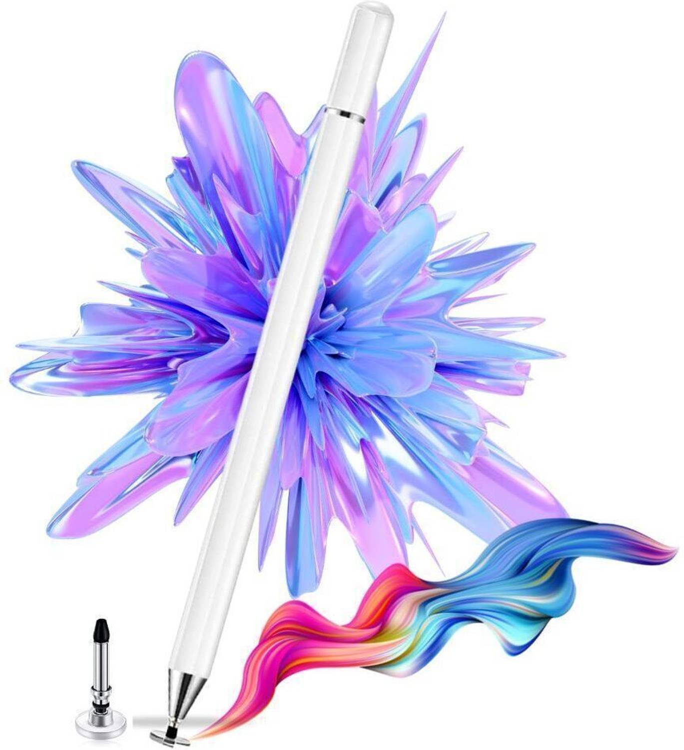 Aliens Universal Stylus Pen, Fine Point Disc Tip, Aluminum Body