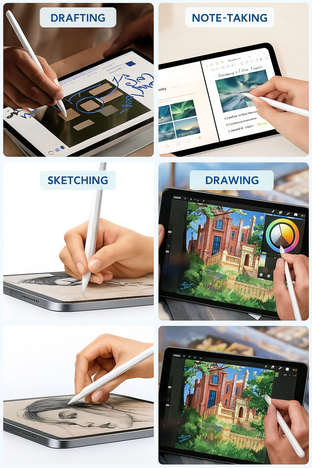 Image of GFBNMN stylus pen / active pencil for ipad tilt sensor and sensitivity Stylus