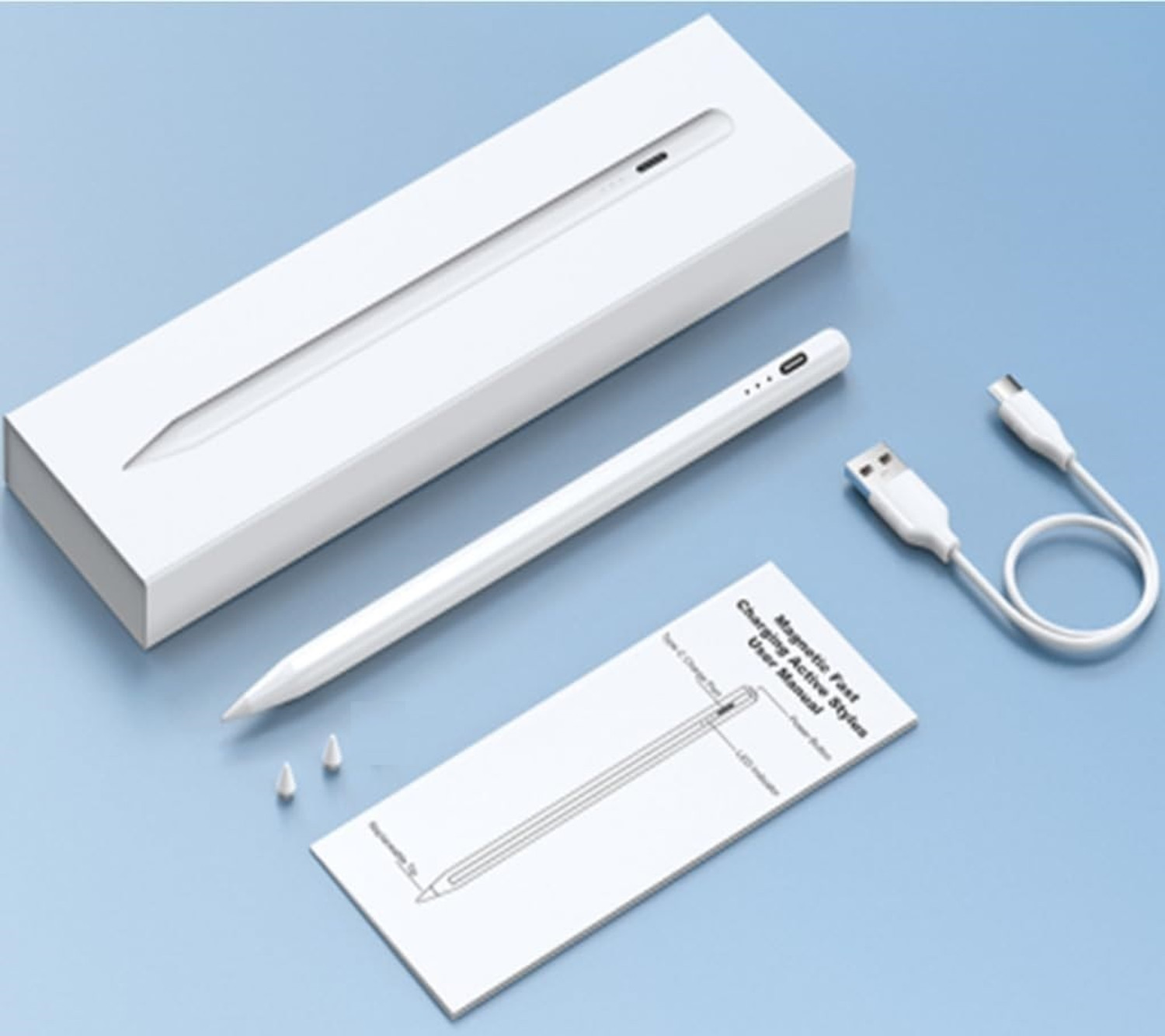Image of Qiwa Stylus Pencil comaptible with iPad with Fast Charging, Palm Rejection Stylus