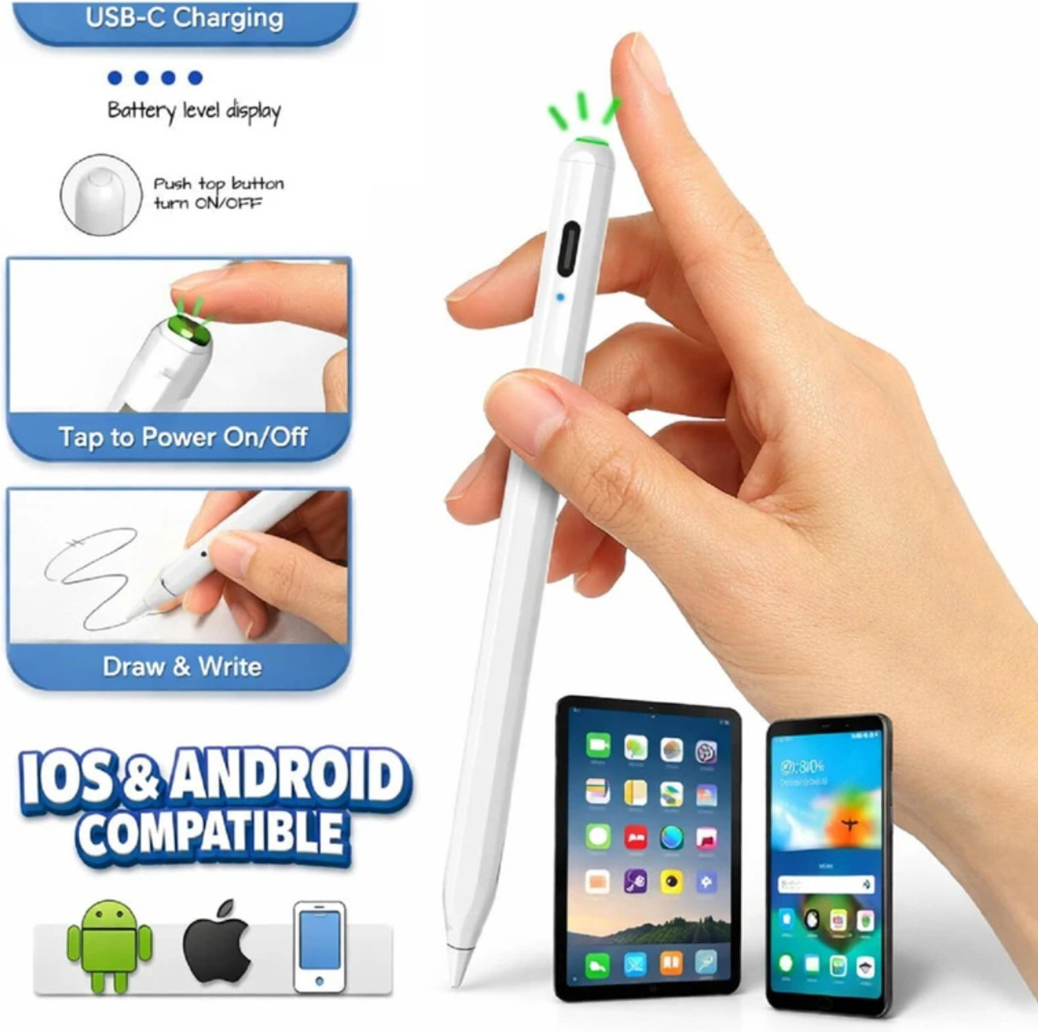 Image of StylusPen Smart Touch Stylus Pen | iPad, Samsung Galaxy Tab, Lenovo Tab, Xiaomi Pad Tab Stylus