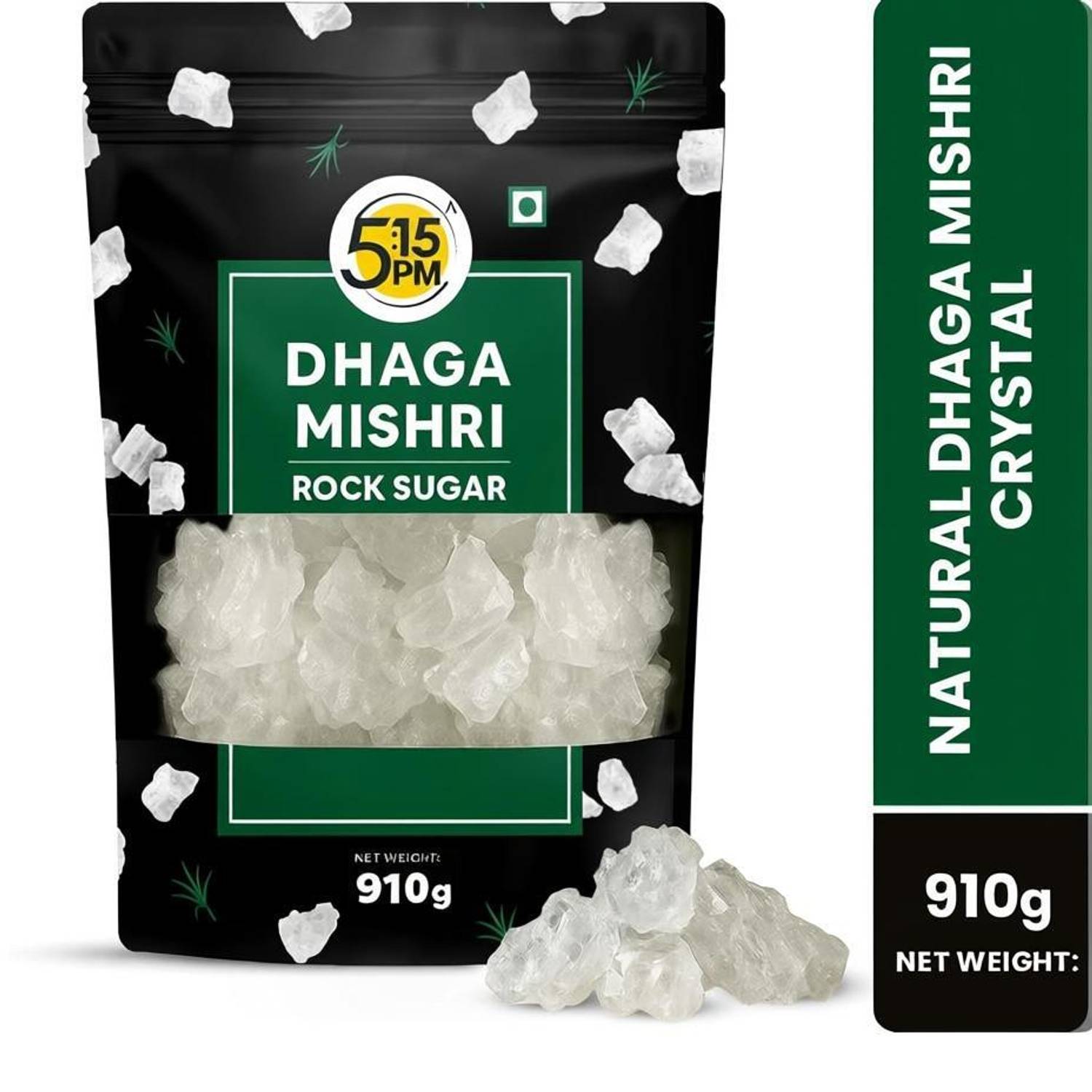 5:15PM Dhaga Mishri Organic | Rock Sugar Crystals | Adds Perfect Sweetness Sugar Diamond