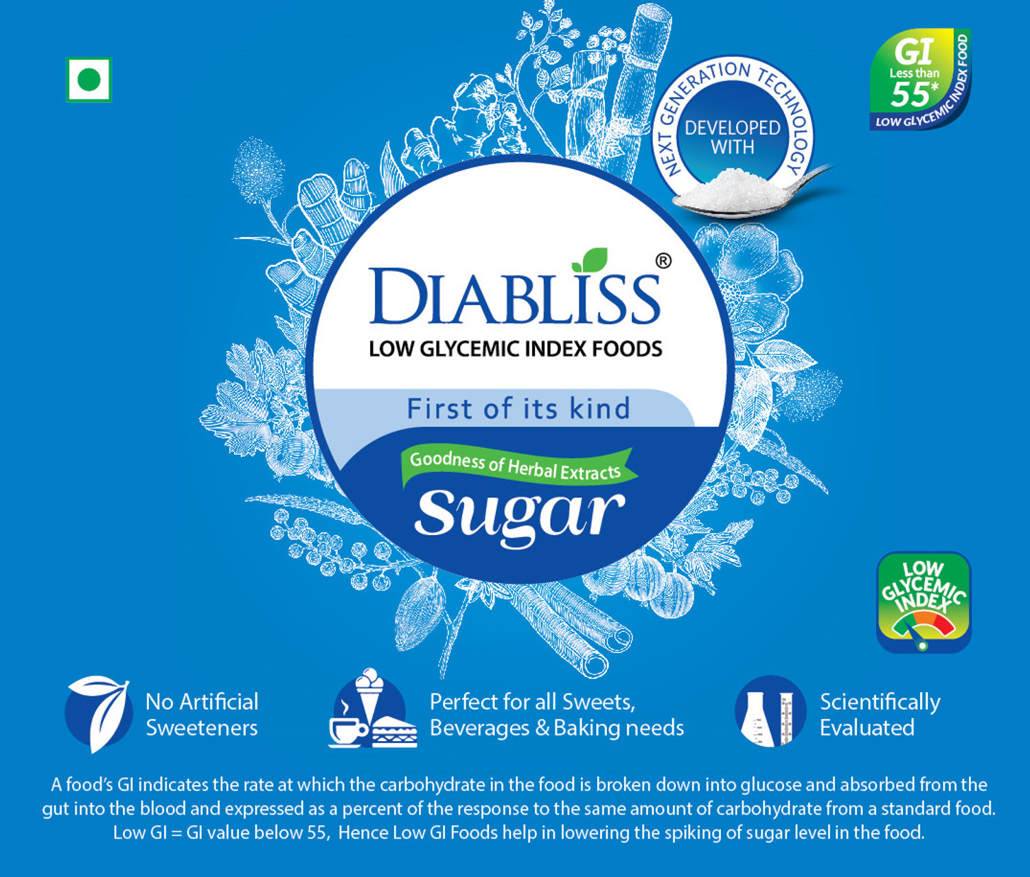 Image of DiaBliss Low GI Reusable Jar - Pack of 8 Refined Sugar
