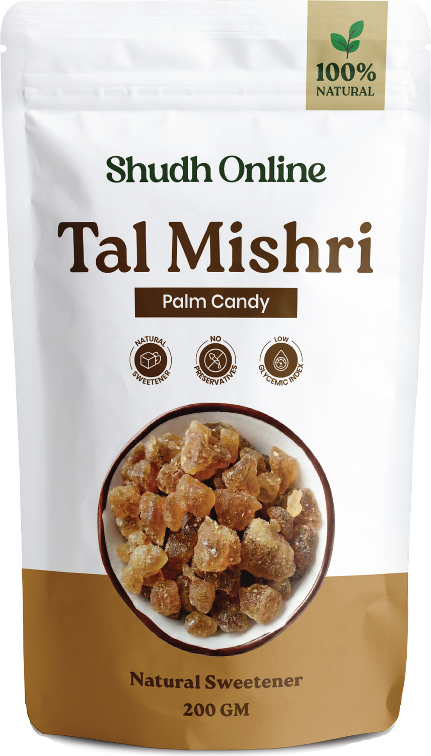 Image of Shudh Online Tal Mishri, Palm Candy, Palm Sugar Crystals, Tal Misri, Panang Kalakandu, Panakarkandu (Diabetes-Free) Palm Sugar