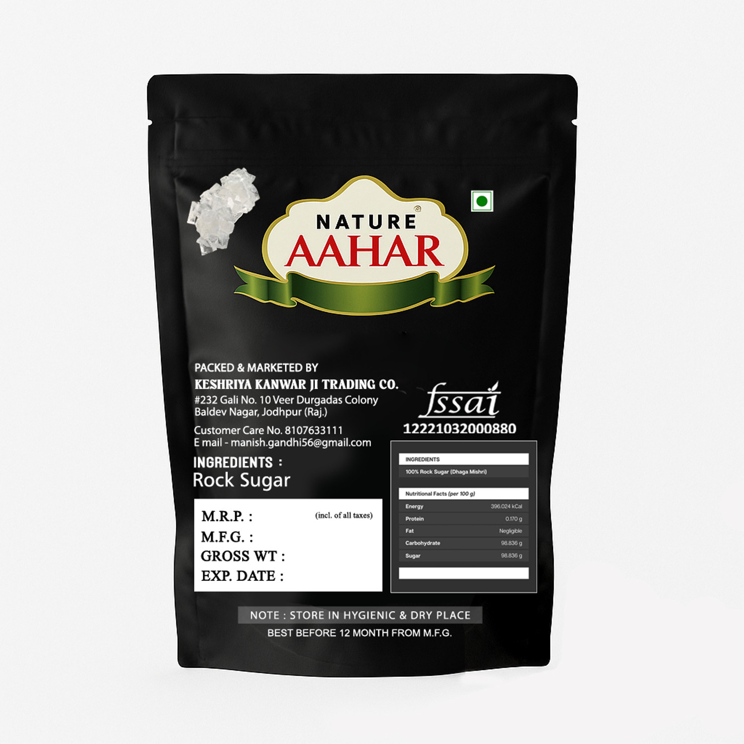 Image of Nature Aahar dhaga mishri organic, thread sugar misri, dhage wali mishri, rock sugar White Sugar