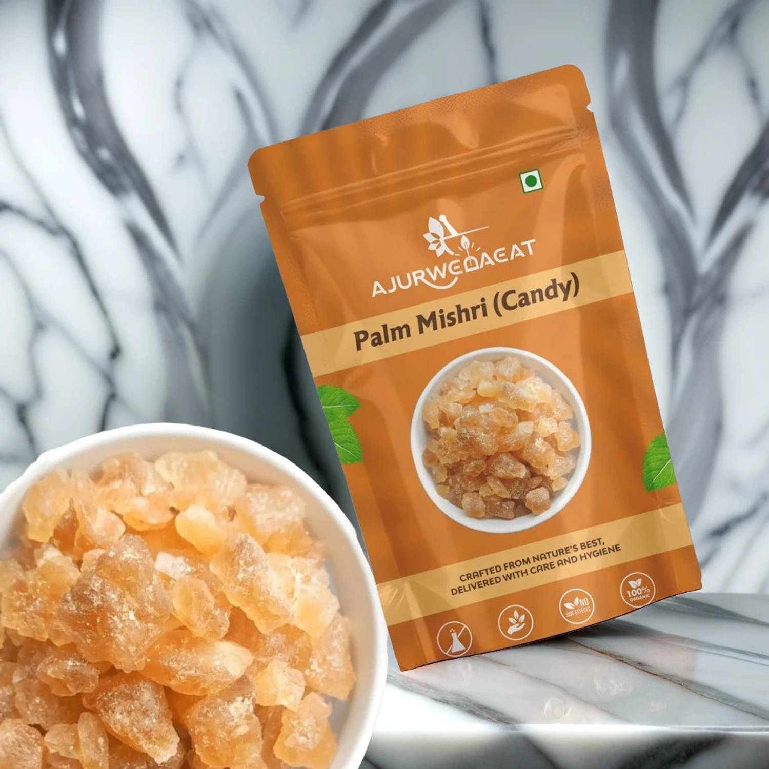 AJURWEDAEAT Palm Mishri|Tal Mishri|Palm Candy|Palm Sugar|Sugar Candy|PBPAM01N200 Palm Sugar