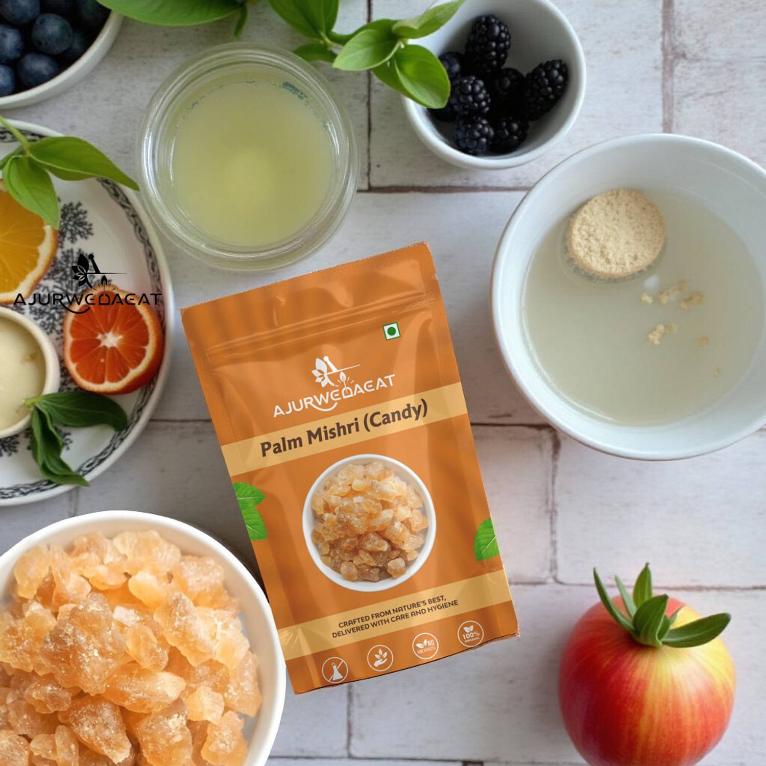 AJURWEDAEAT Palm Mishri|Tal Mishri|Palm Candy|Palm Sugar|Sugar Candy| PM - 228 Palm Sugar