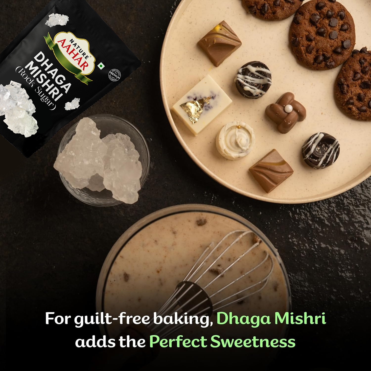 Image of Nature Aahar dhaga mishri organic, thread sugar misri, dhage wali mishri, rock sugar White Sugar